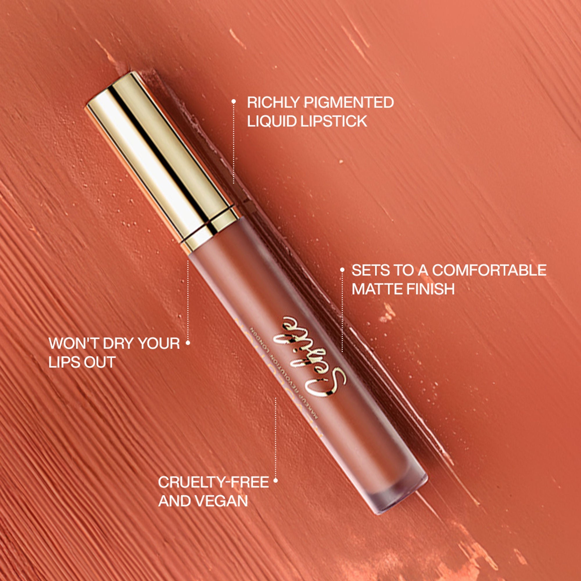 Makeup Revolution X Sebile Matte Liquid Lipstick - Get Noticed