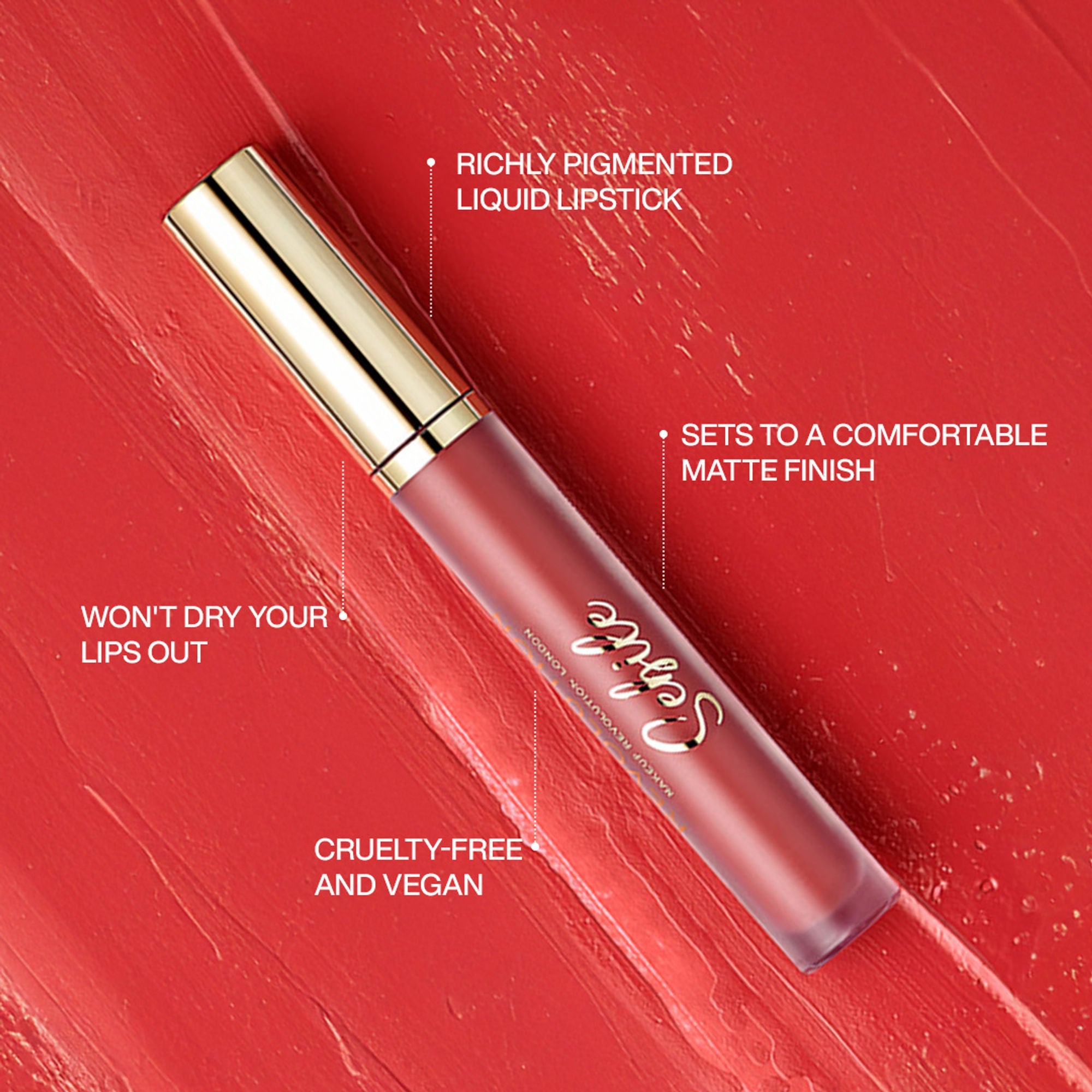 Makeup Revolution X Sebile Matte Liquid Lipstick - Reborn