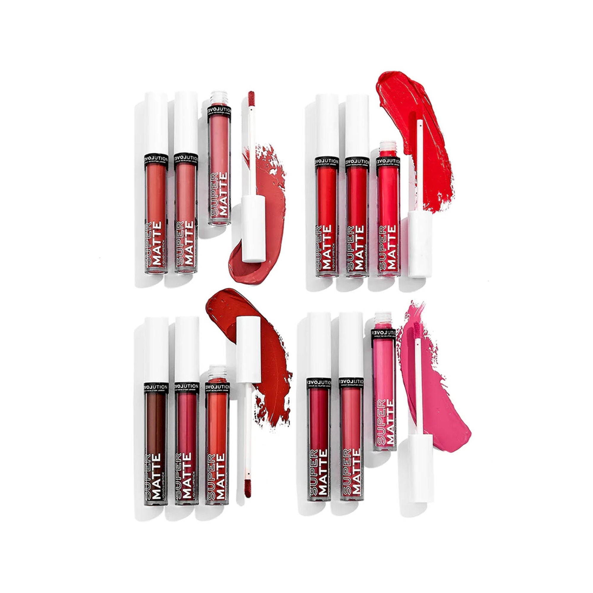 Makeup Revolution Relove Supermatte Liquid Lip Set - Heat