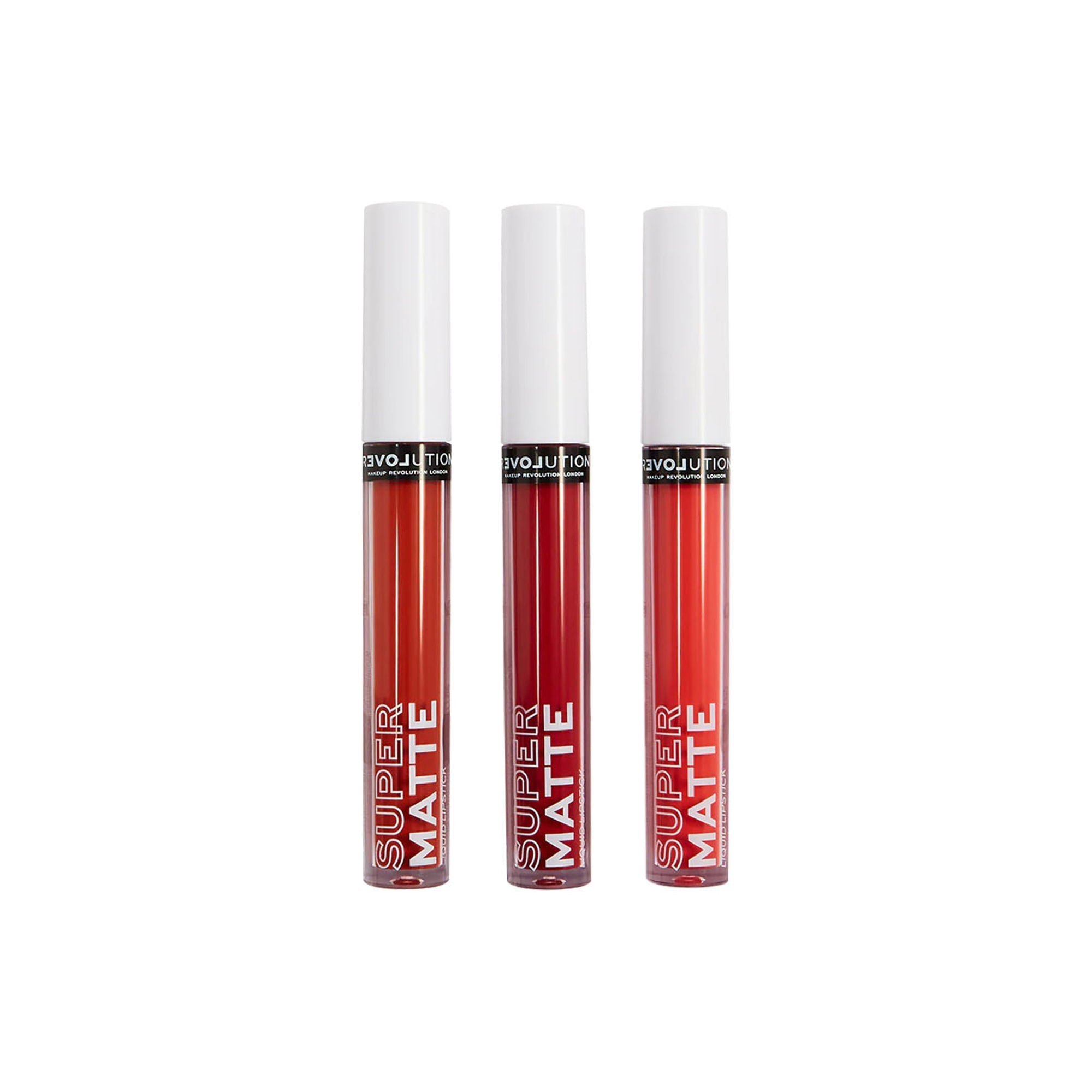 Makeup Revolution Relove Supermatte Liquid Lip Set - Heat