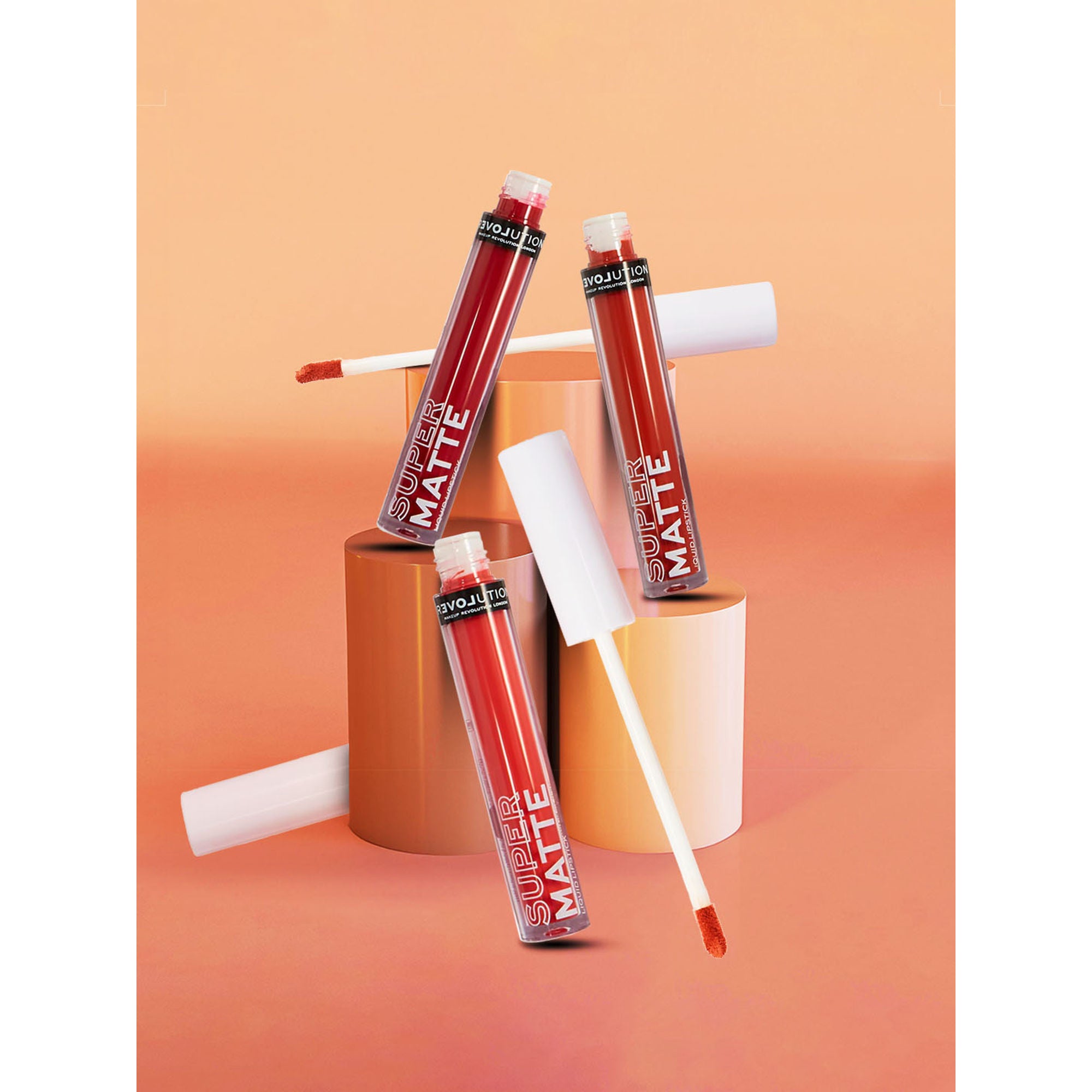 Makeup Revolution Relove Supermatte Liquid Lip Set - Heat