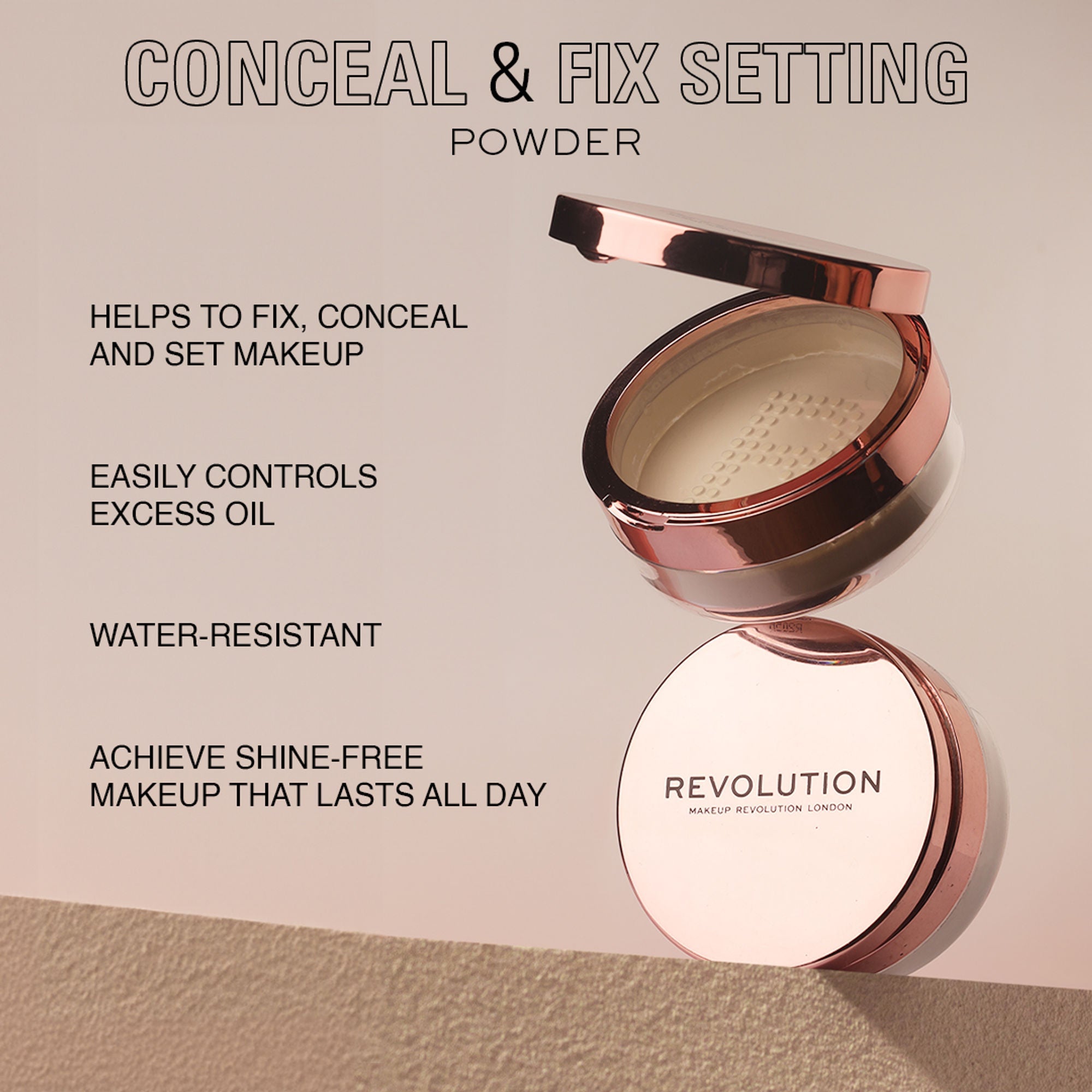 Makeup Revolution Conceal & Fix Setting Powder - Light Yellow
