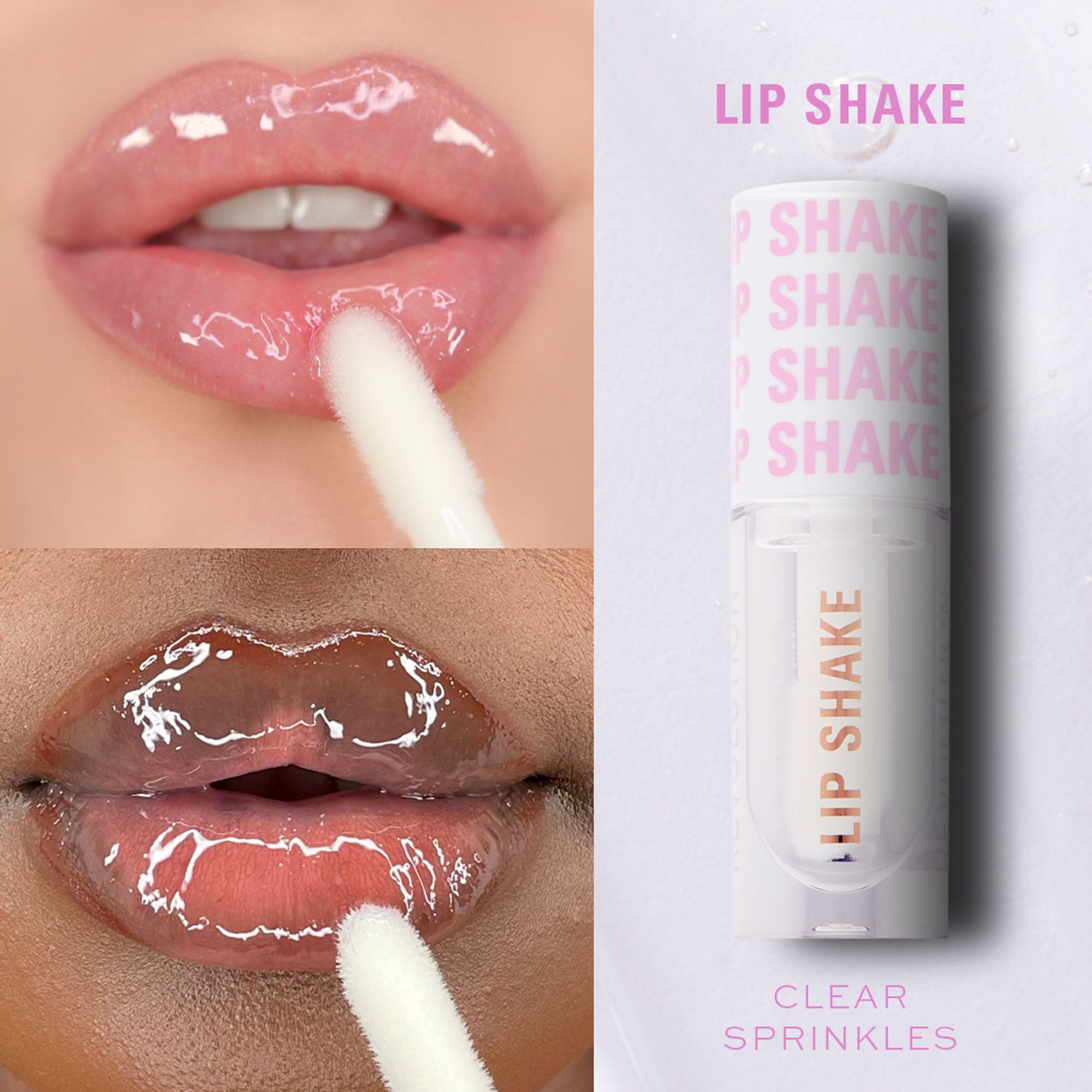 Makeup Revolution Lip Shake - Clear Sprinkles