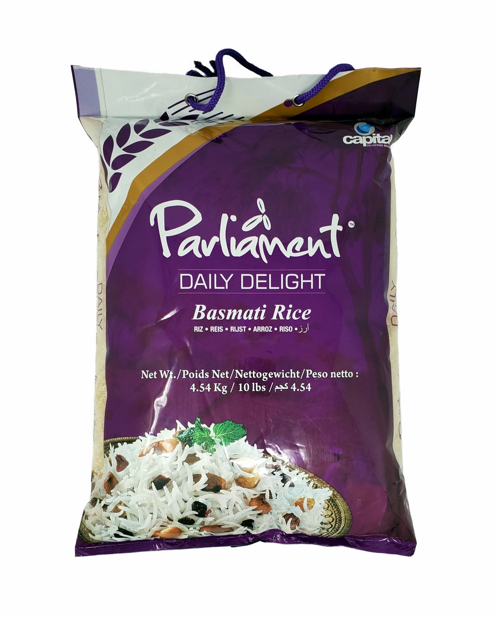 Parliament Daily Delight Basmati Rice 10lb (4.54kg)