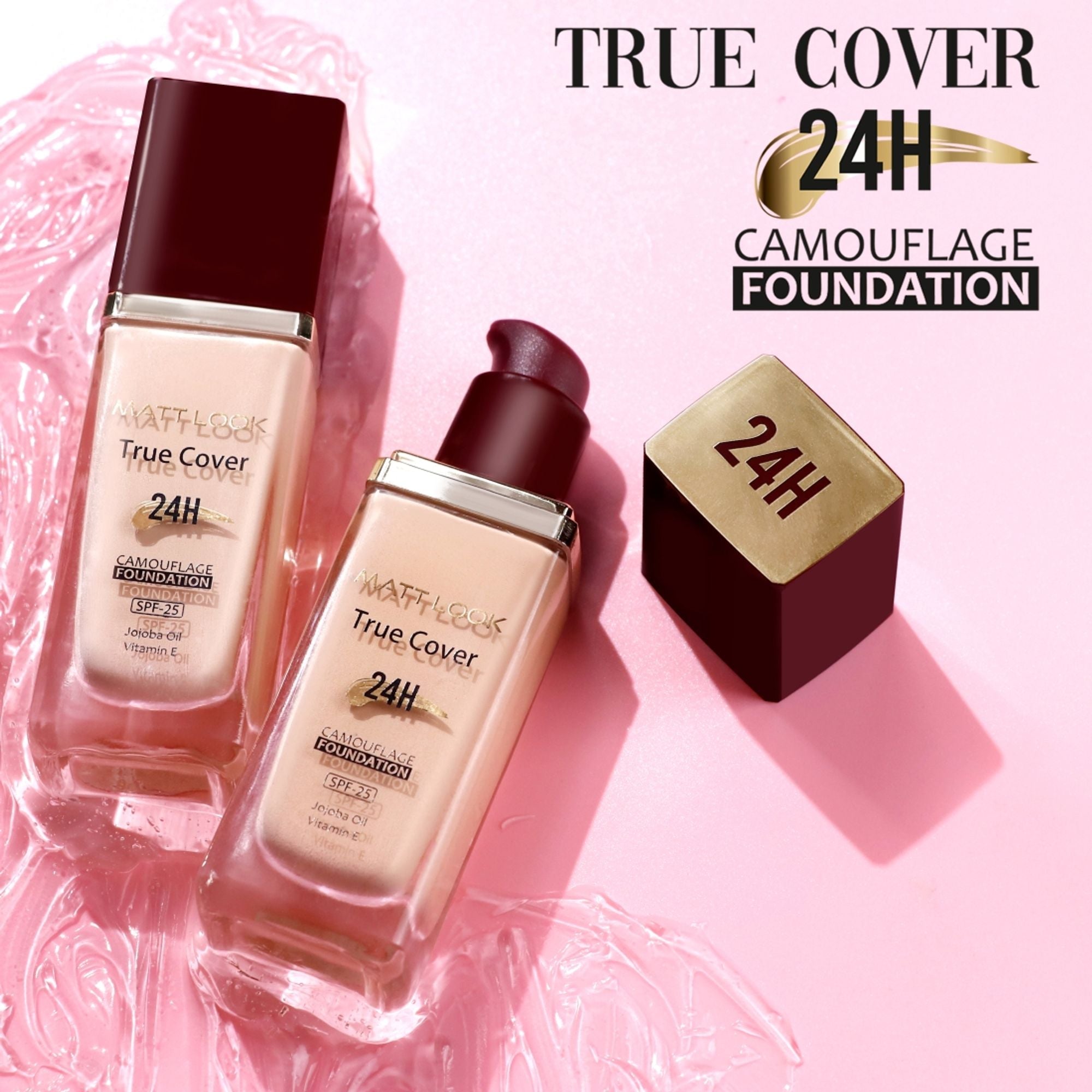 Matt Look True Cover Camouflage 24Hrs Long Stay Foundation - Sun Beige