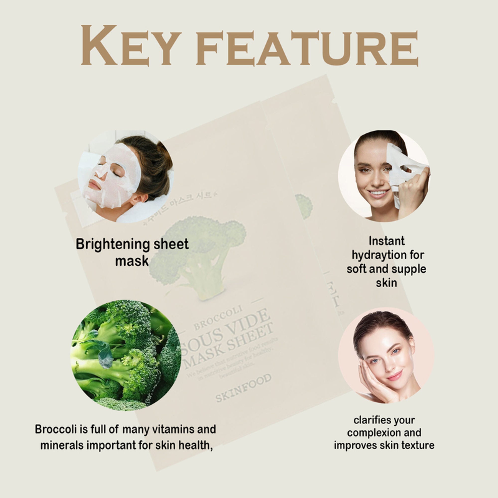 Skinfood Sous Vide Mask Sheet - Broccoli