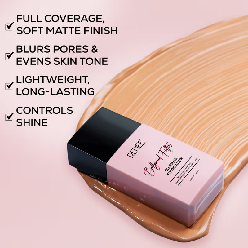 RENEE Bollywood Filter Blurring Matte Finish Liquid Foundation - Hazel Hush