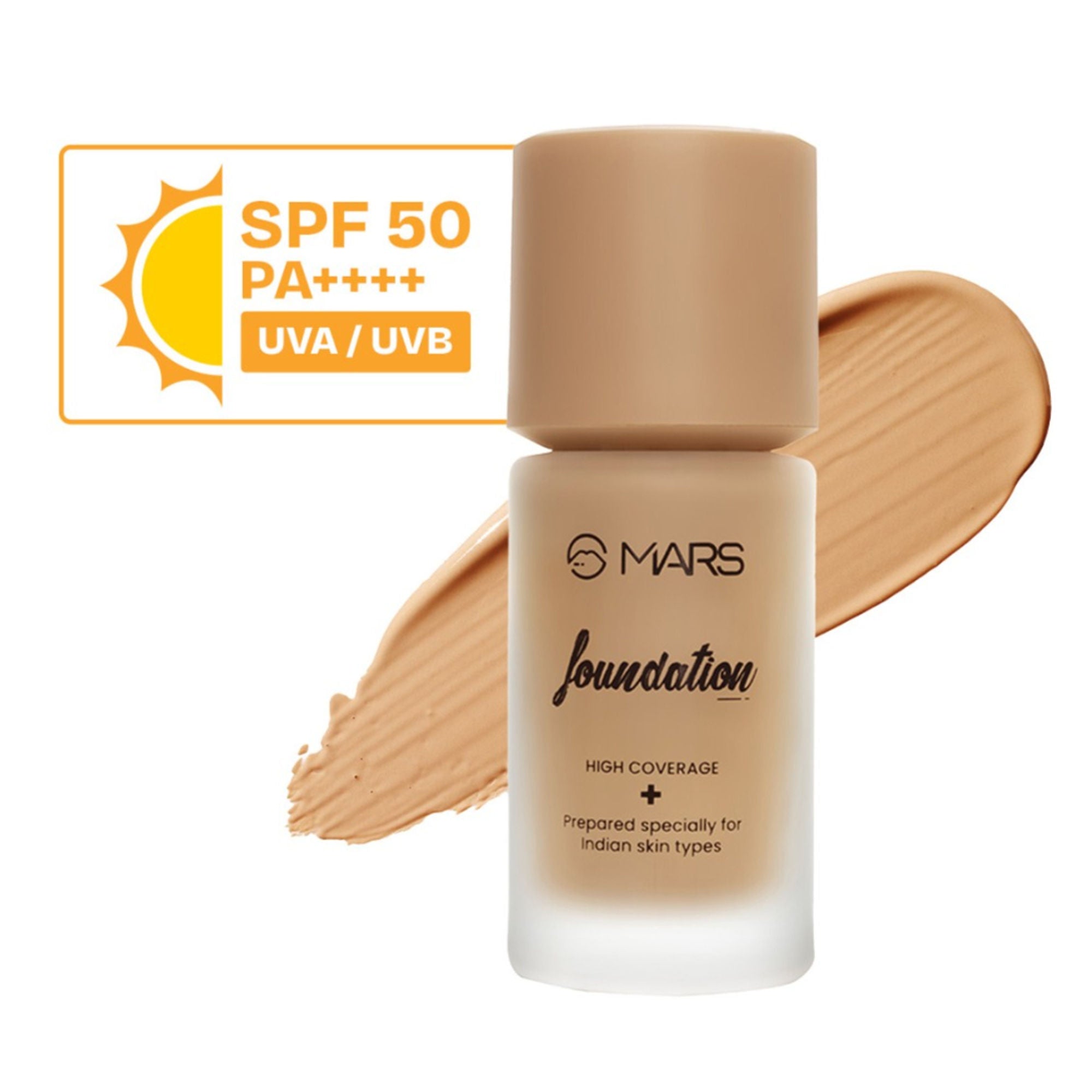 MARS Cosmetics SPF50 PA++++ High Coverage Liquid Foundation - 6.5
