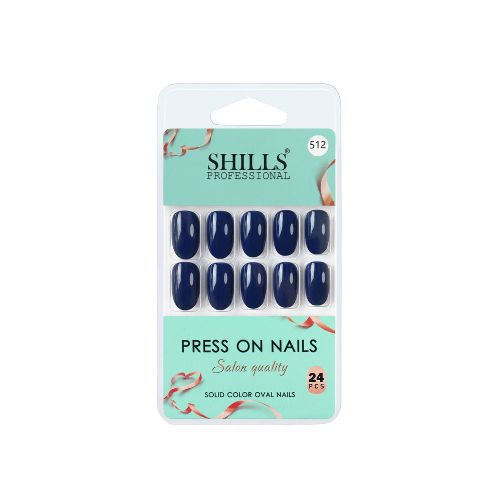 Shills Professional Reusable Press On Nails Oval - SPN512