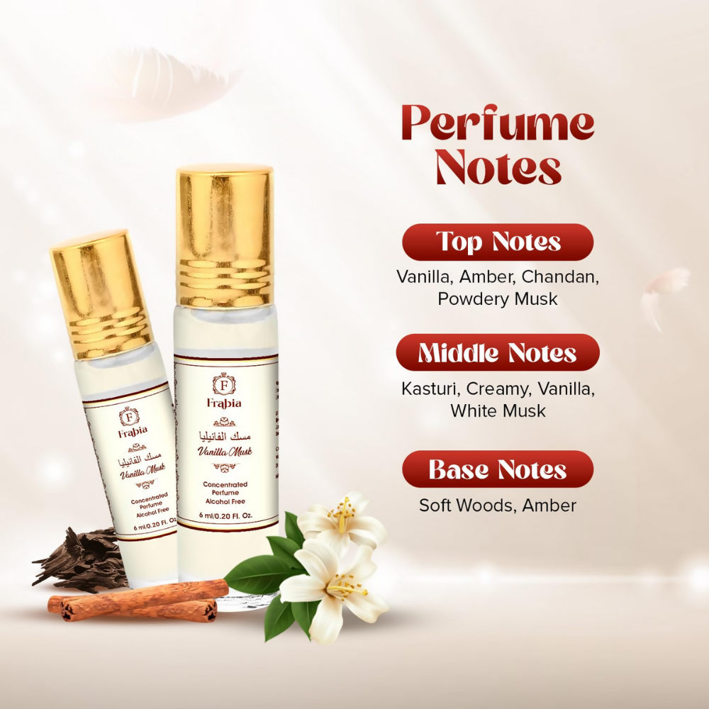 Frabia Vanilla Musk Perfume Oil Roll-On