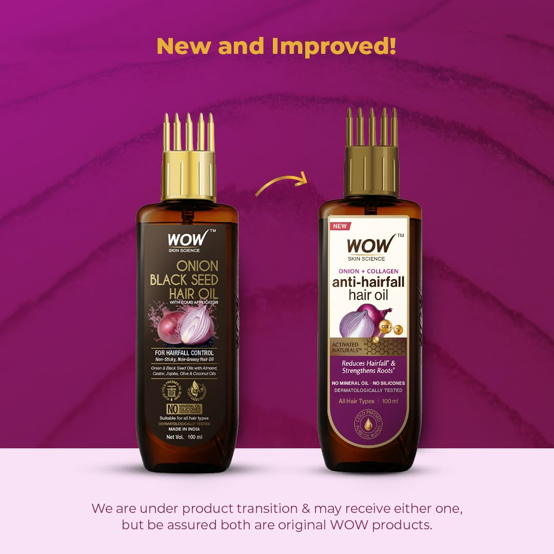 Wow Skin Science Onion Black Seed Hair Oil