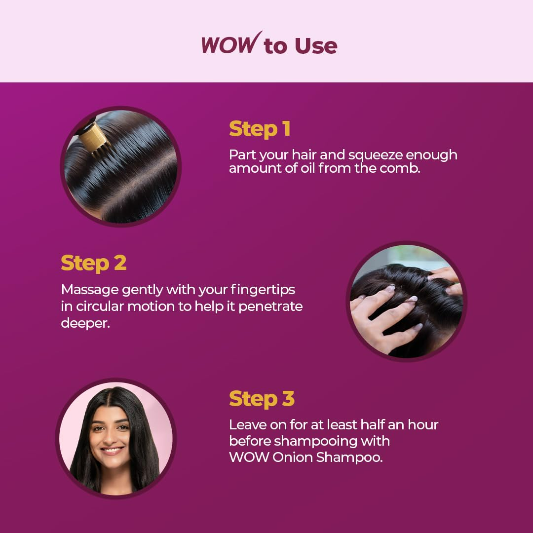 Wow Skin Science Onion Black Seed Hair Oil