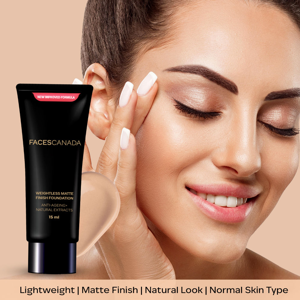 Faces Canada Weightless Matte Finish Foundation-Rose Ivory 01
