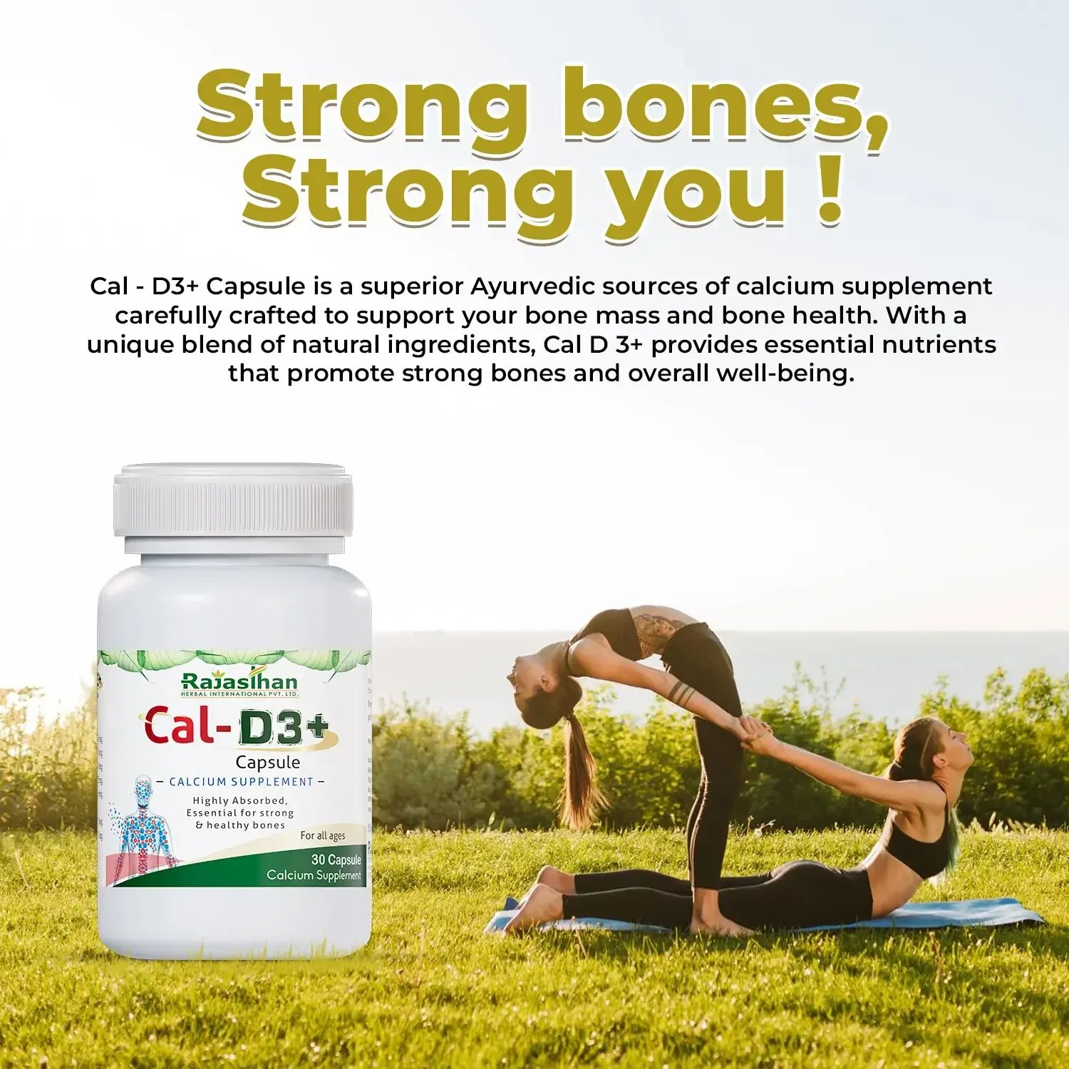 Rajasthan Herbals International Cal-D3+ Capsules