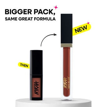 Nykaa Matte To Last Transferproof Liquid Lipstick - Chai -18
