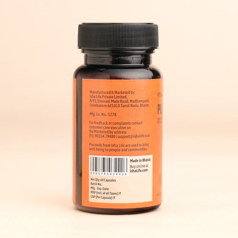 Isha Life Herbal Piles Care Capsules (Moola Capsules)