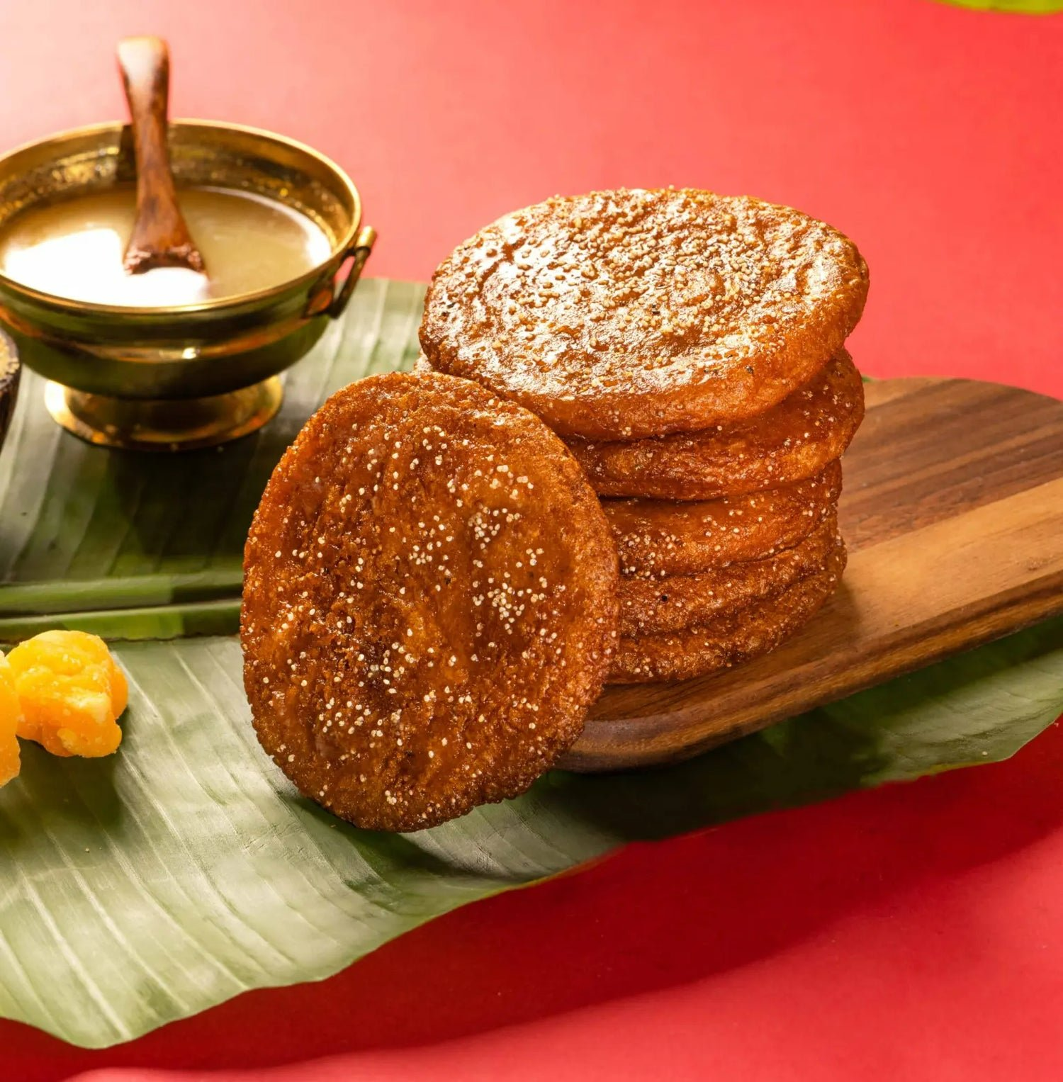 Pulla Reddy Soft Deep Fried Rice Flour Cake | Pulla Reddy Soft Ariselu Adhirasam Indian Sweet