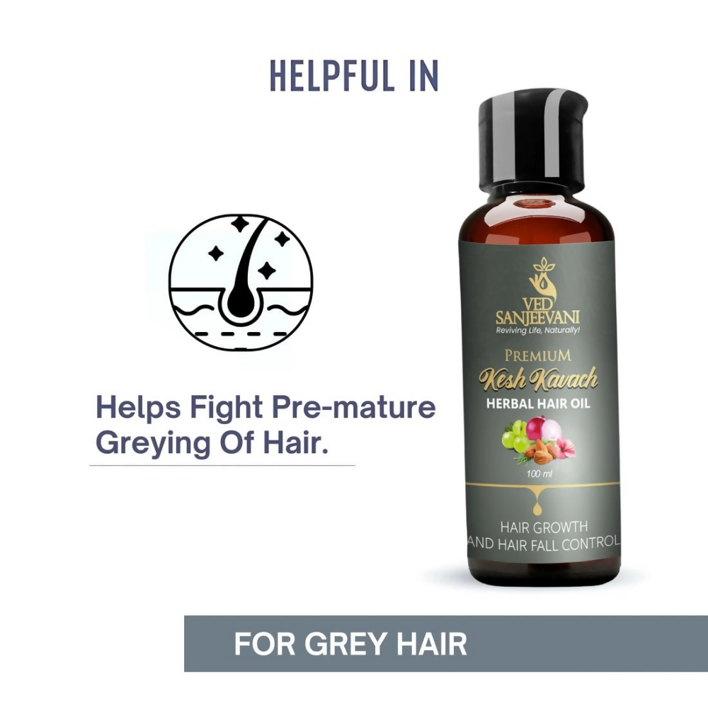 Ved Sanjeevani Kesh Kavach Herbal Hair Oil