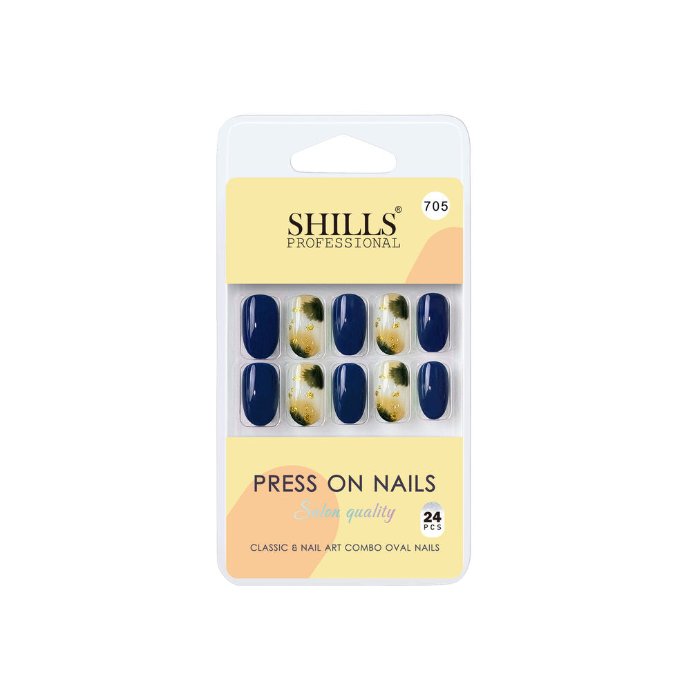 Shills Professional Reusable Press On Nails Oval - SPN705