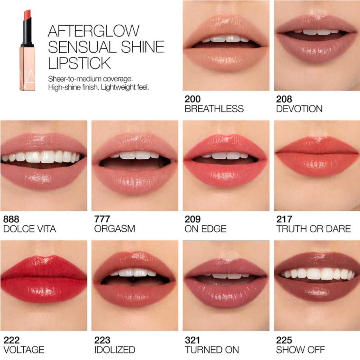 NARS Afterglow Sensual Shine Lipstick - Truth Or Dare