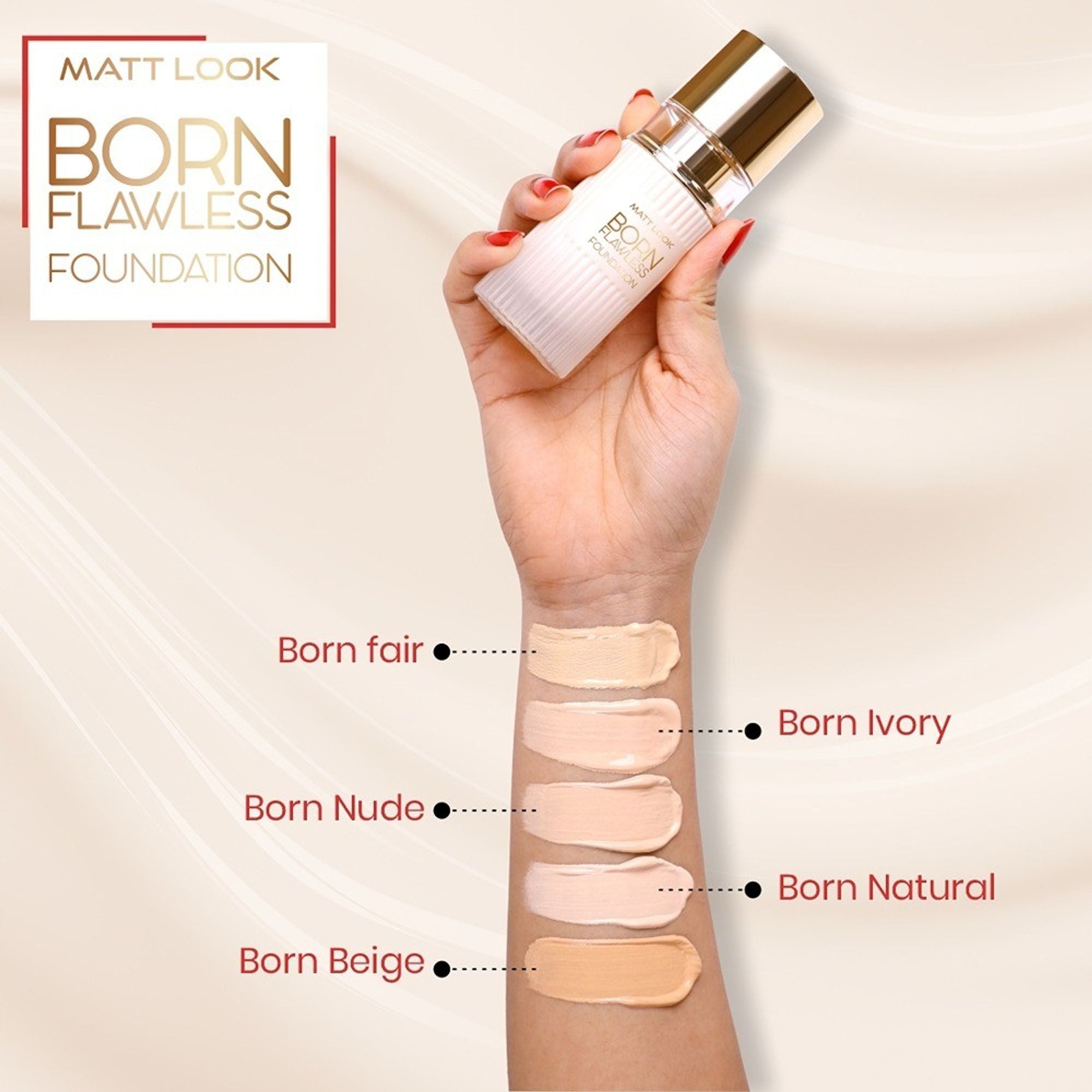 Matt Look Born Flawless Weightless Foundation - Born Ivory