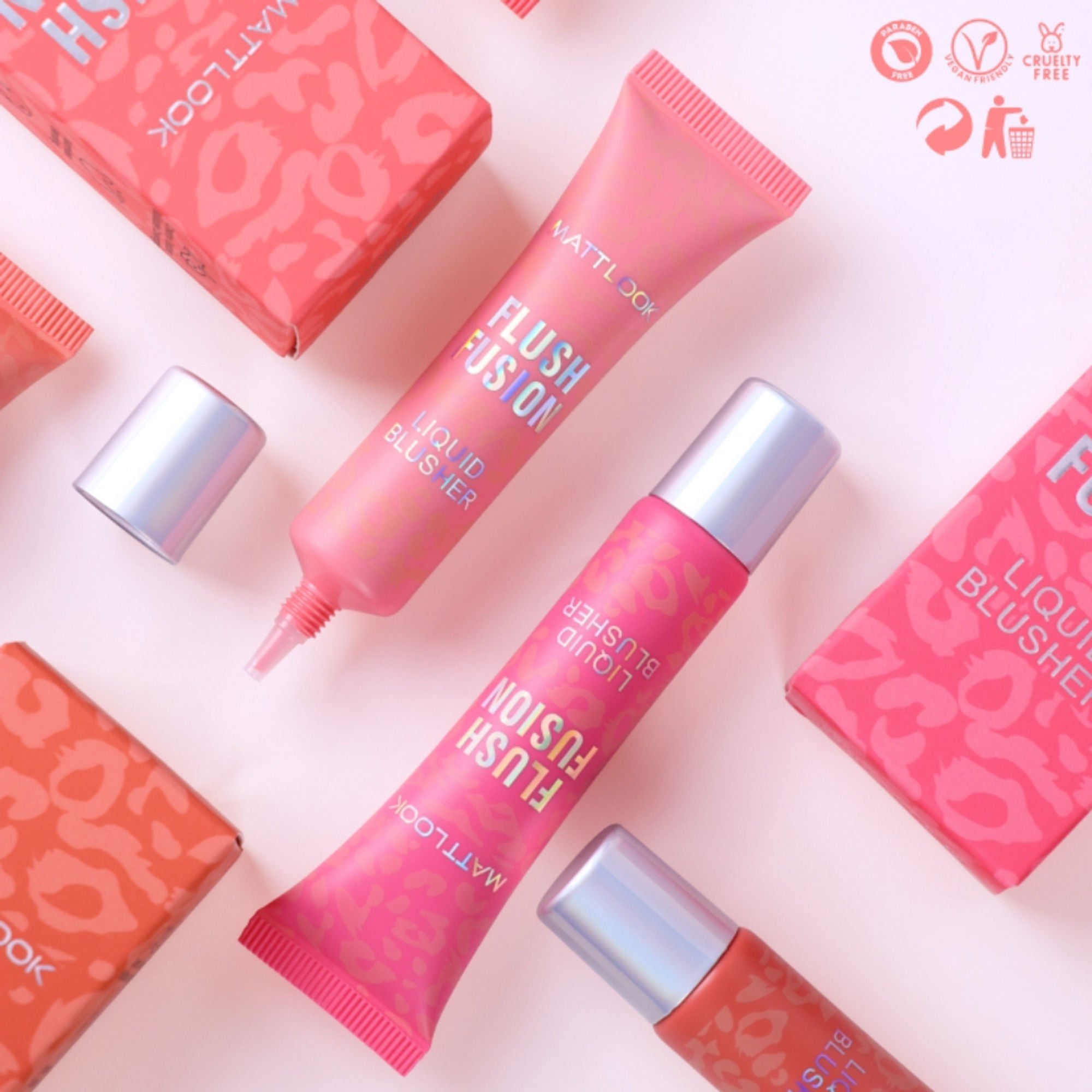 Matt Look Flush Fusion Liquid Blusher - Cherry Blossom-02
