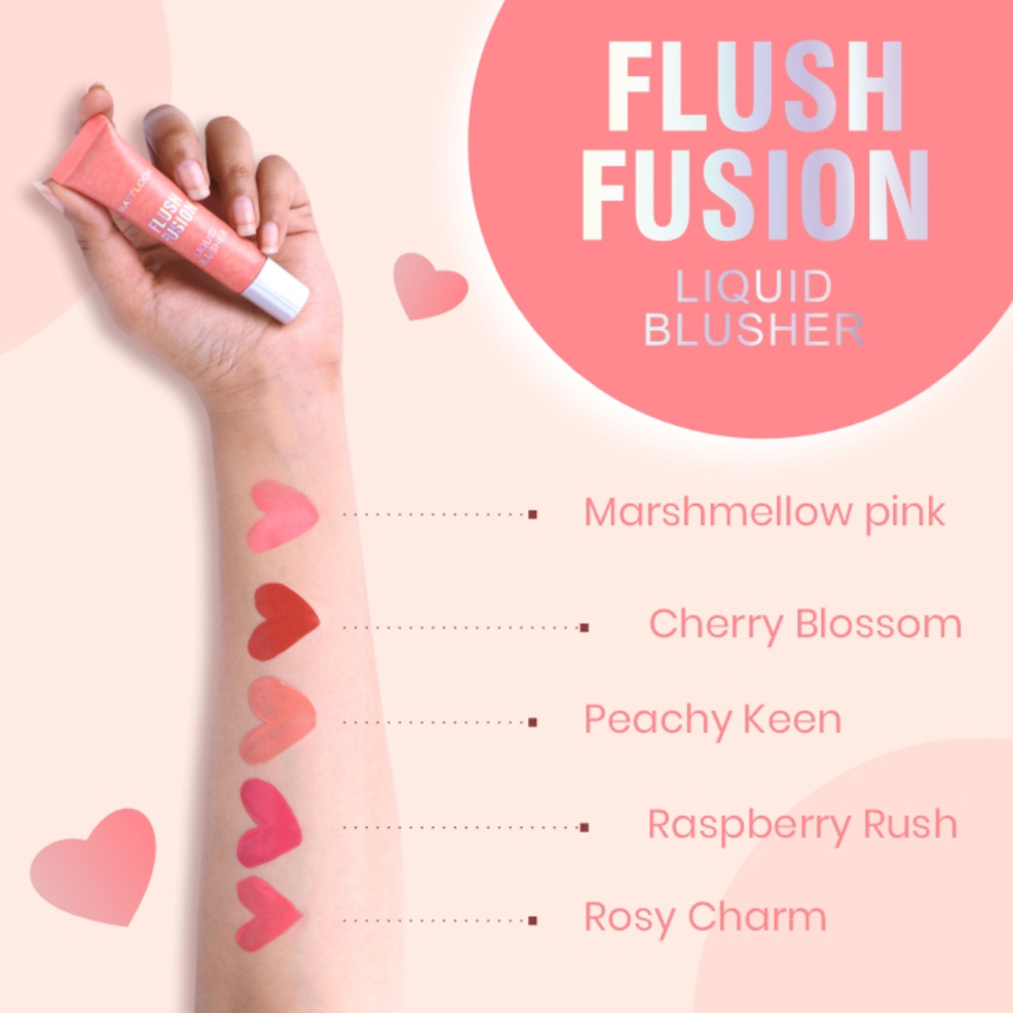 Matt Look Flush Fusion Liquid Blusher - Cherry Blossom-02