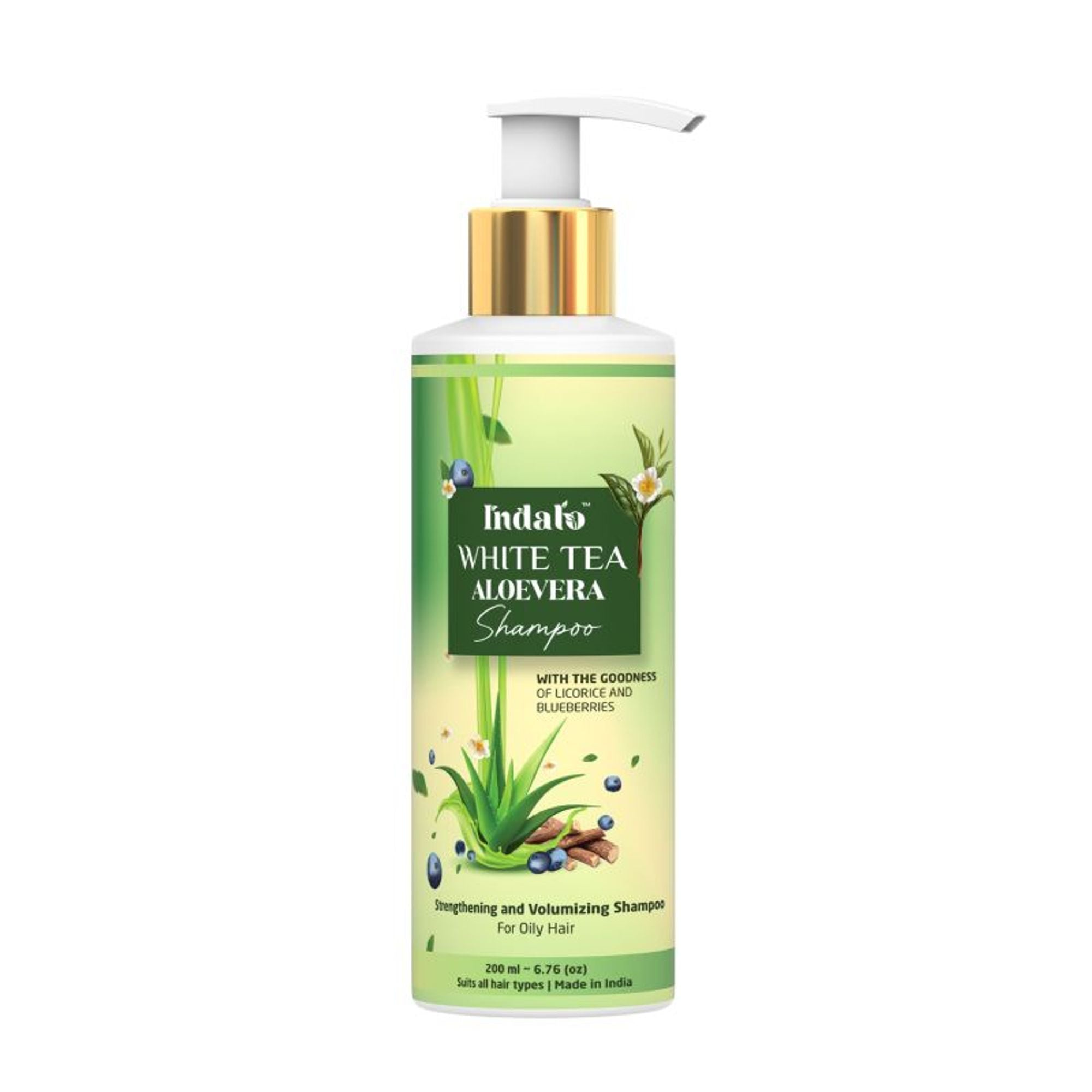 Indalo White Tea Aloe Vera Shampoo For Oily Hair