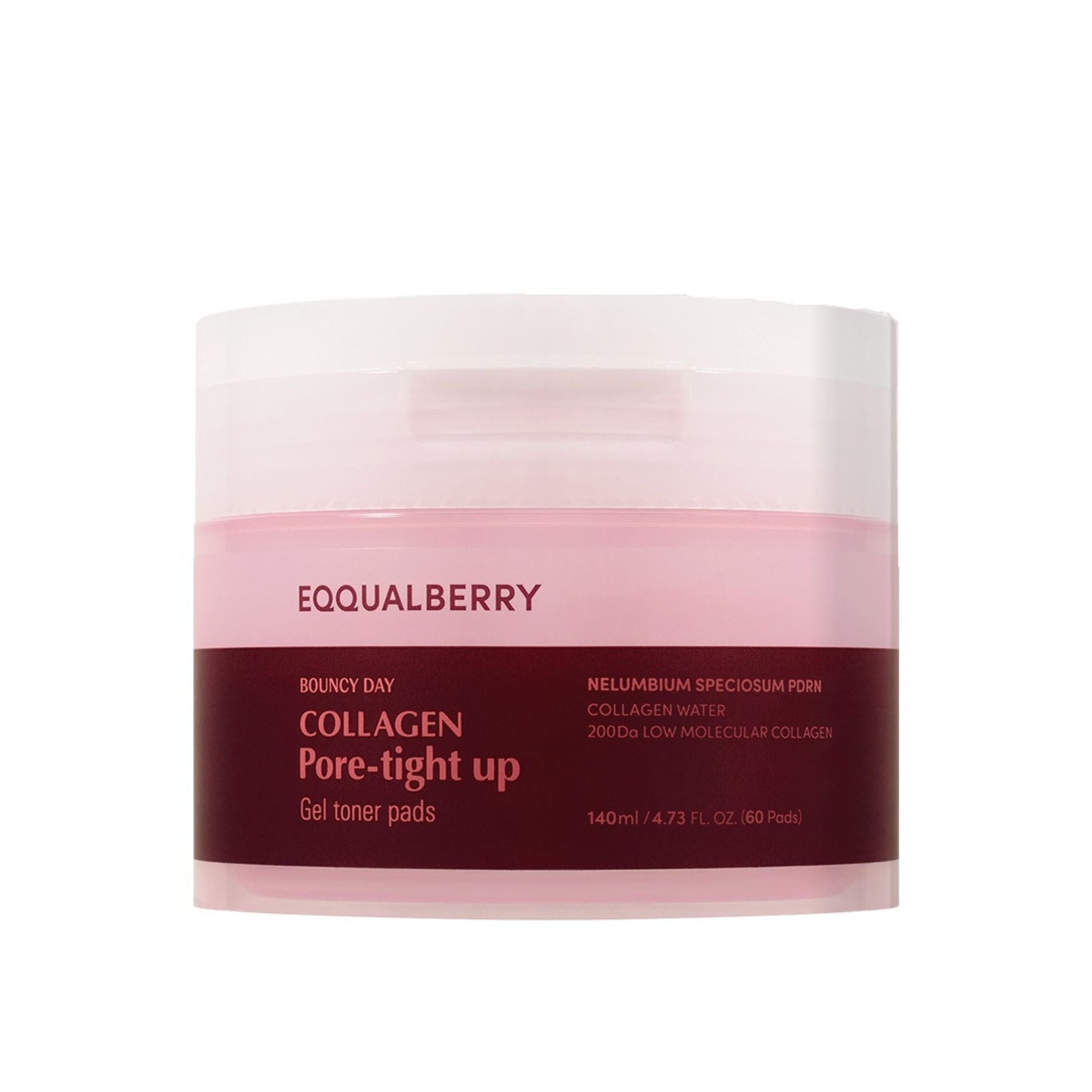 Eqqualberry Collagen Pore Tight-Up Gel Toner Pads – Hydrates & Refines Pores