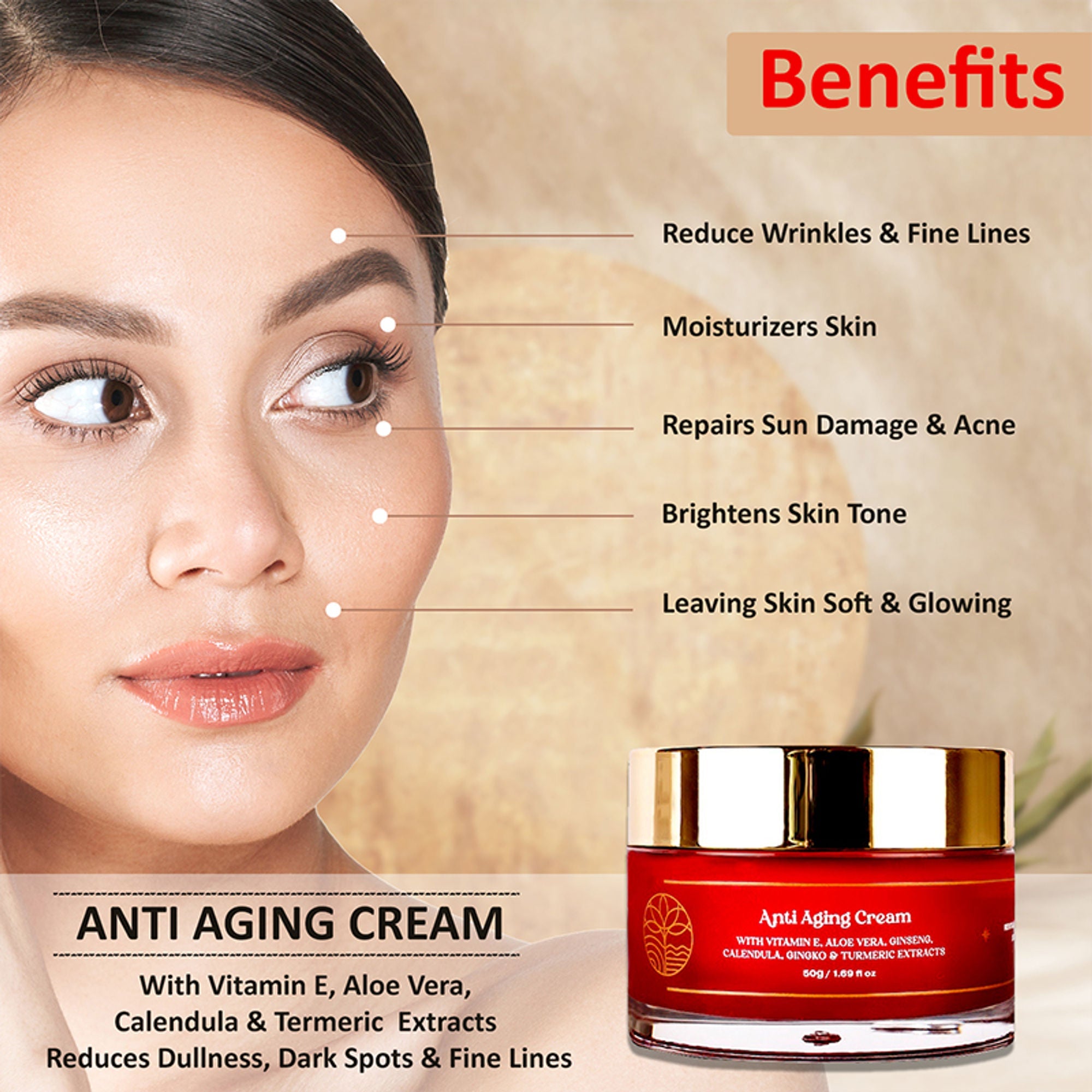 Omeo Anti Aging Cream - Revitalise And Restore