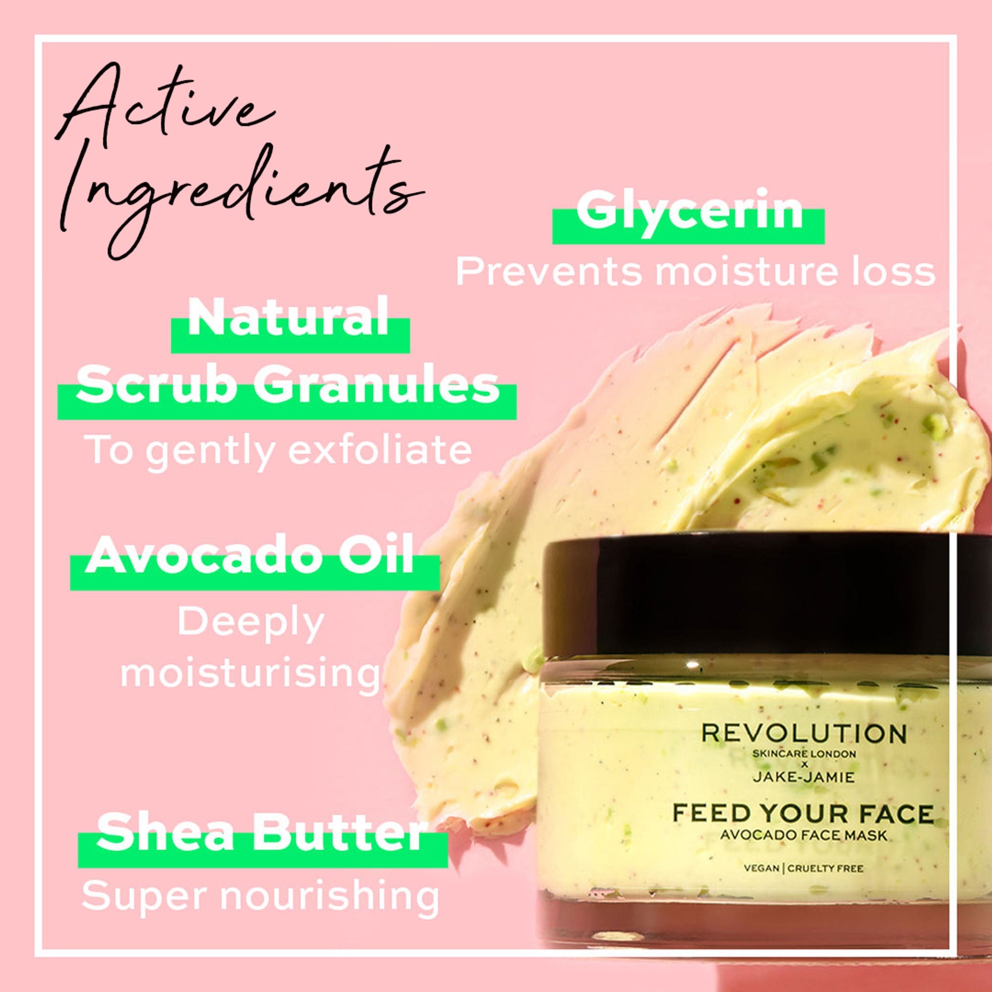 Makeup Revolution Skincare X Jake - Jamie Avocado Face Mask