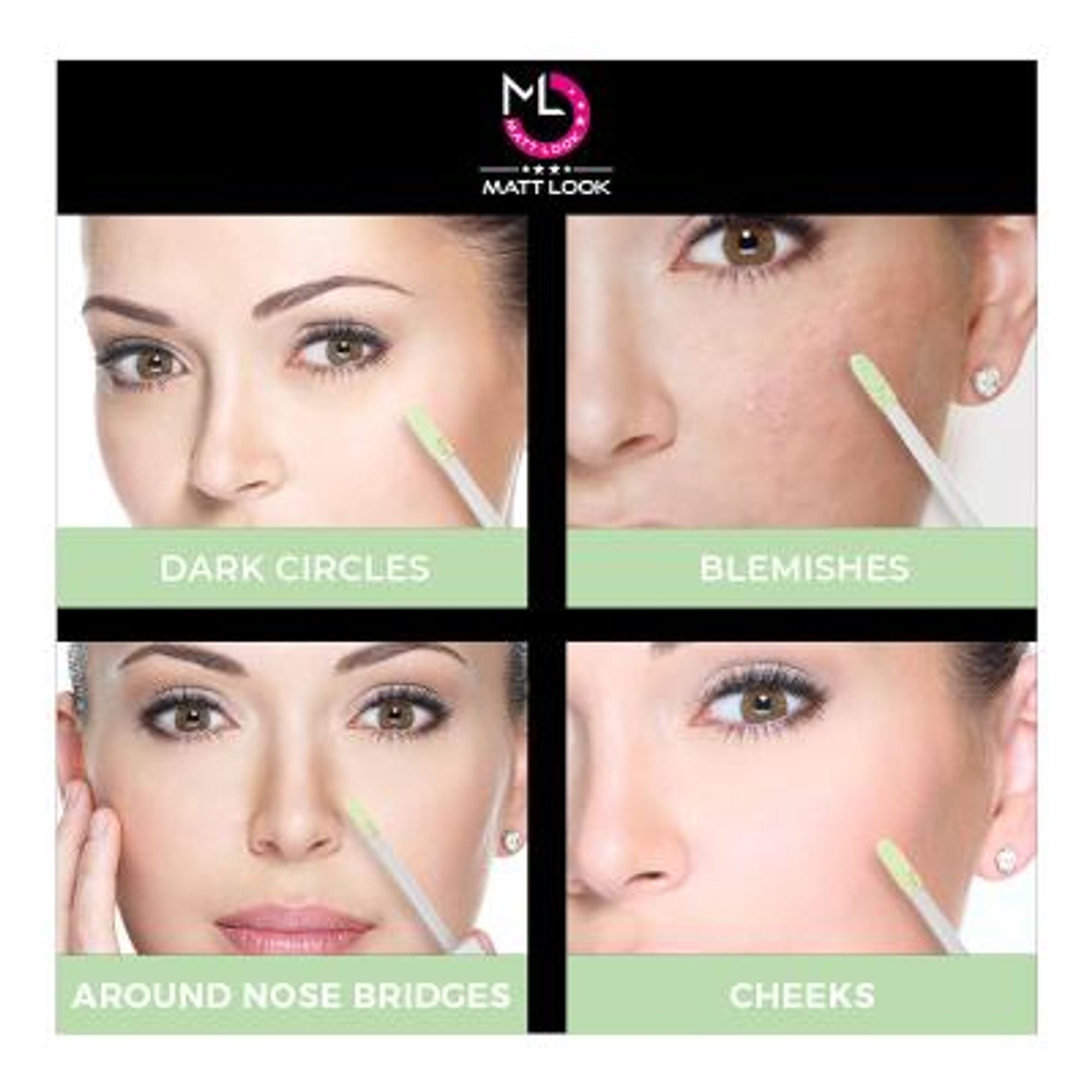 Matt Look Truly Matte Ultimate Cover Concealer - Green