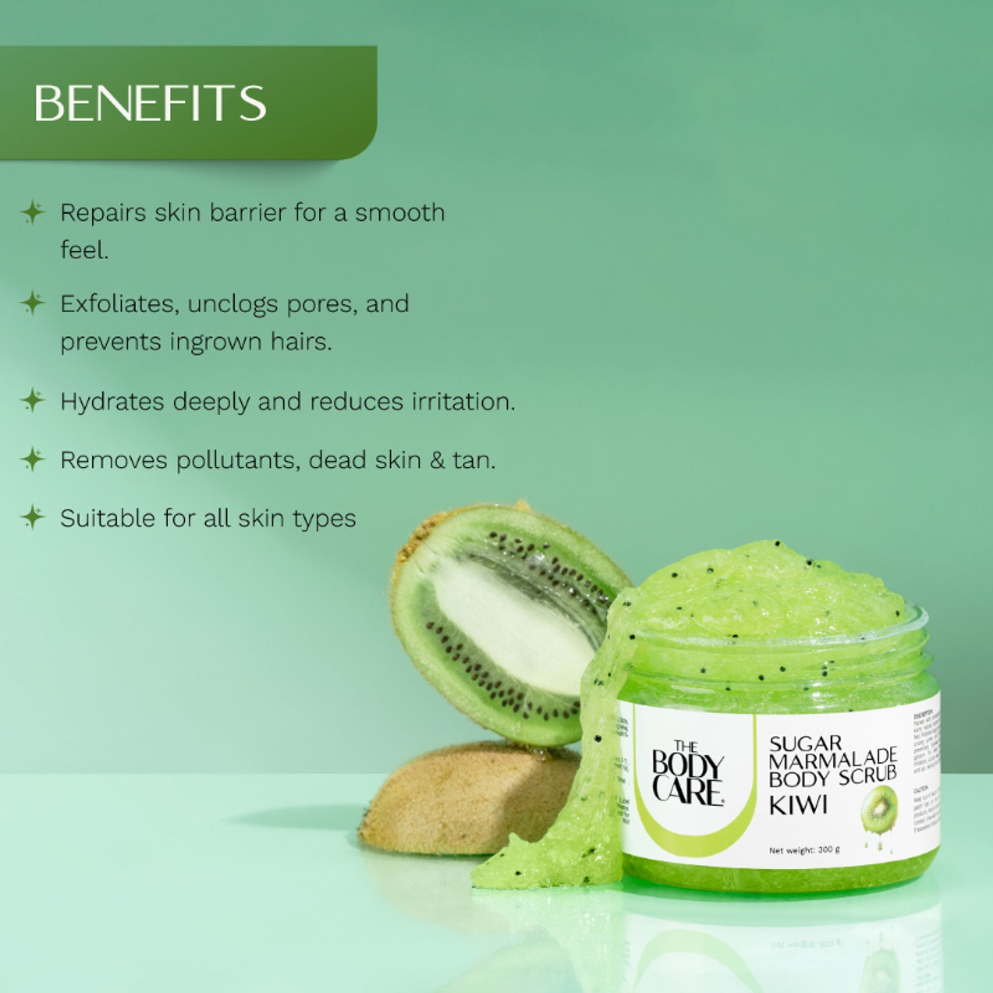 The Body Care Kiwi Marmalade Sugar Body Scrub