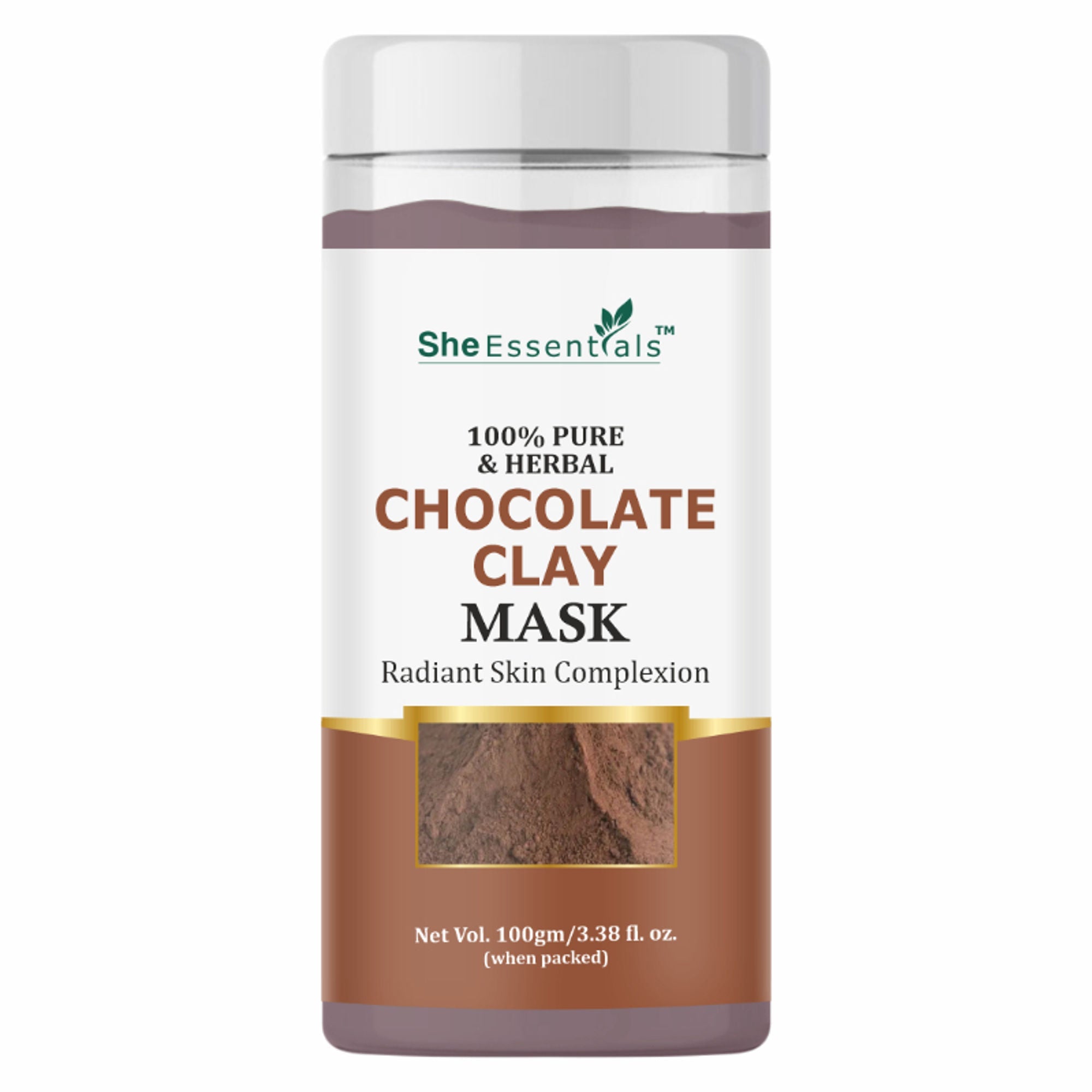 She Essentials Choclate Clay Mask For Exfoliation Skin & Brightening