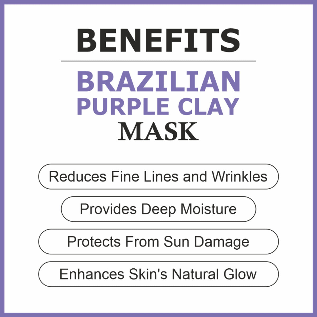 She Essentials Brazilian Purple Clay Mask For Brightening Skin