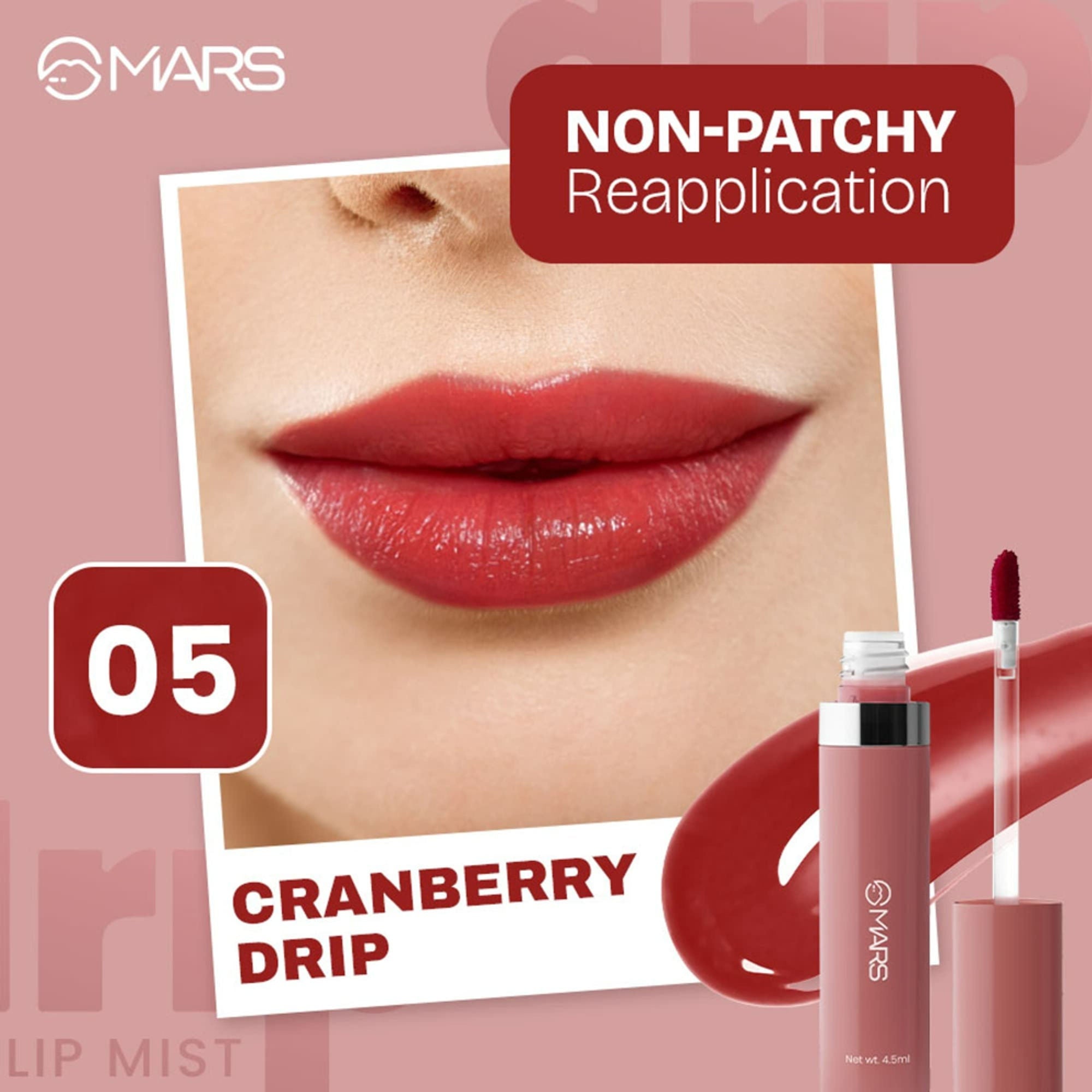 MARS Cosmetics Drip Lip Mist - 05 Cranberry Drip