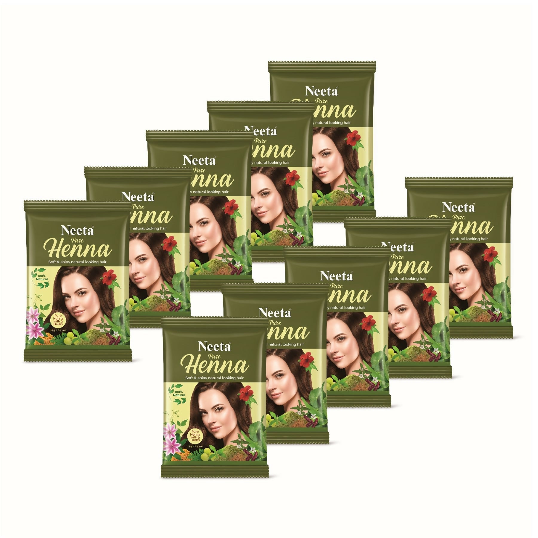 Neeta Pure Henna Soft & Shiny Natural Brown Hair Color