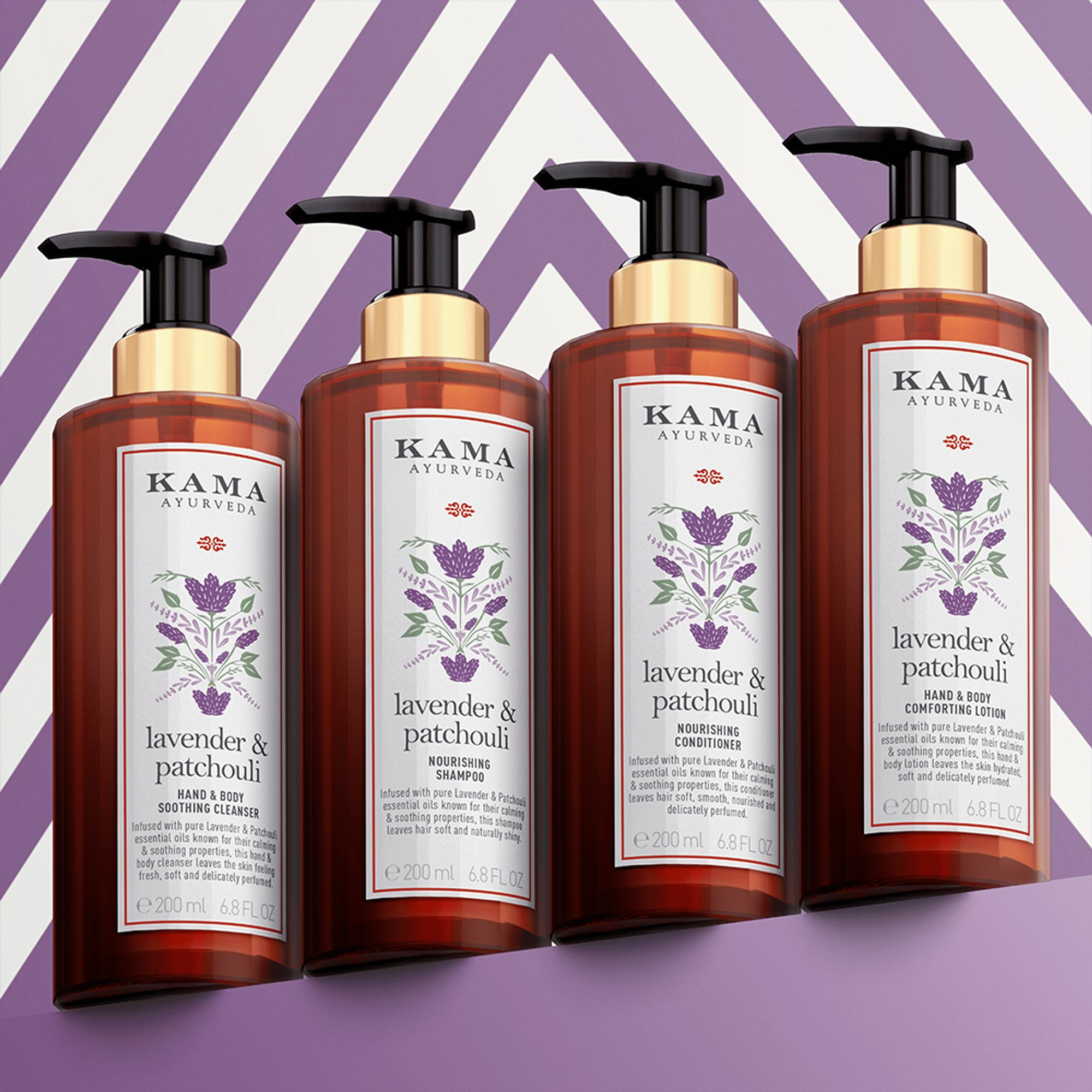 Kama Ayurveda Lavender & Patchouli Soothing & Hydrating with Paraben Free Hand And Body Lotion