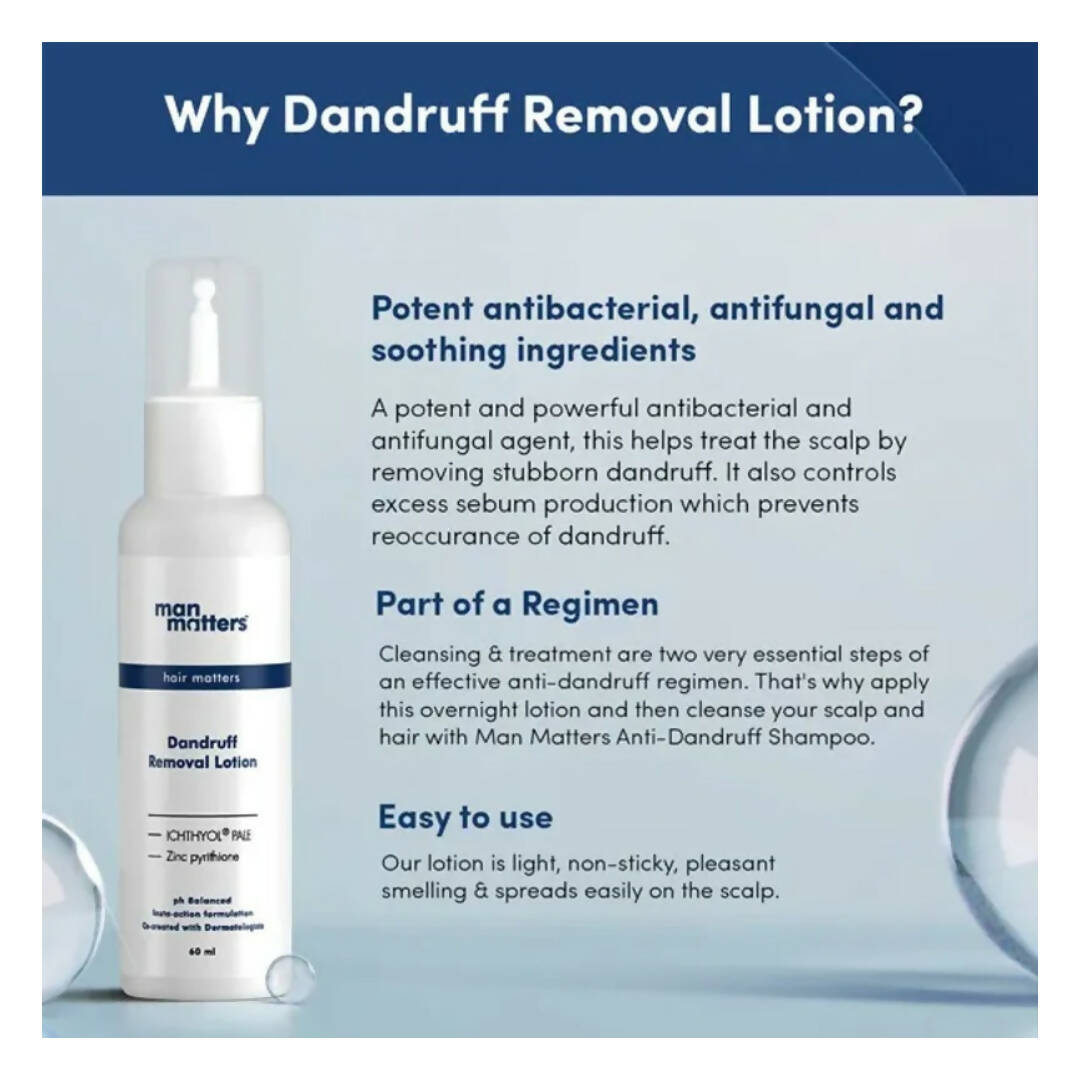 Man Matters Dandruff Removal Lotion With Tea Tree Oil & Zinc
