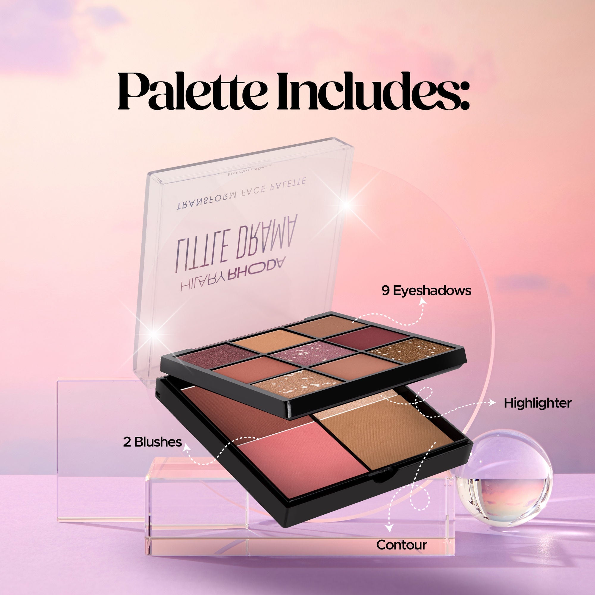 Hilary Rhoda Transform Face Palette - Soft Glam 01