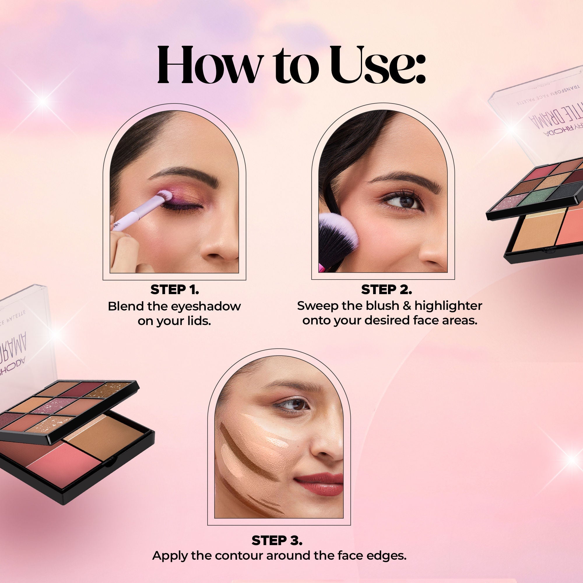 Hilary Rhoda Transform Face Palette - Little Drama 02