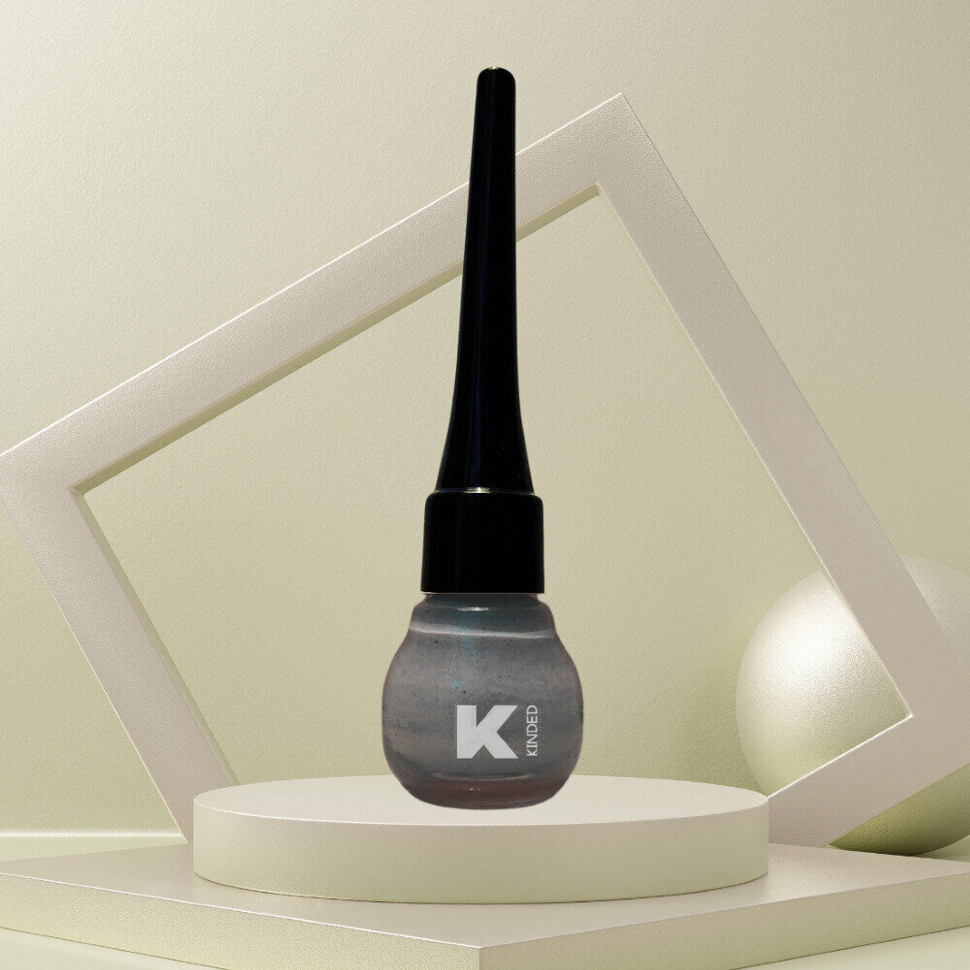 KINDED Liquid Metallic Eye Liner - Greyish Silver