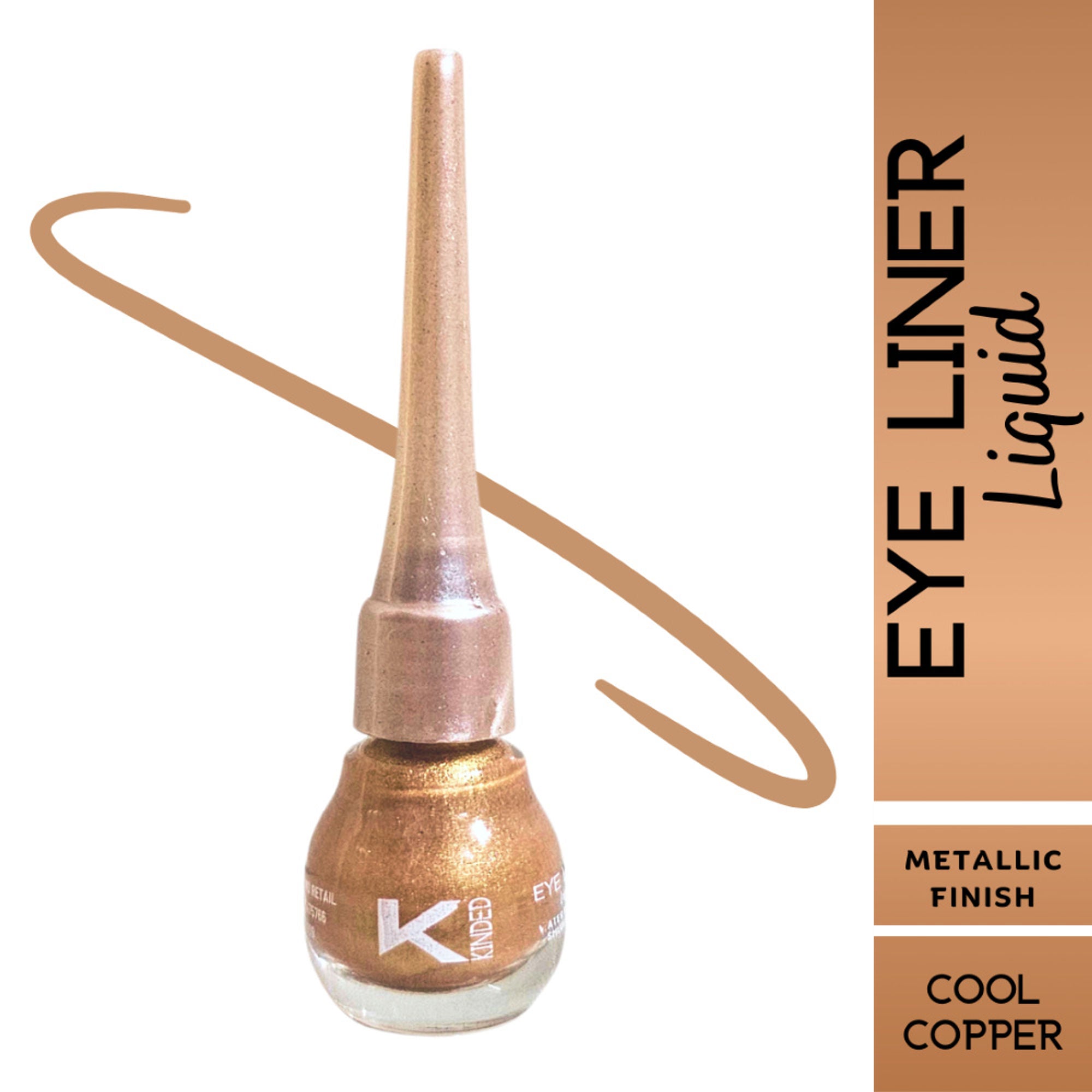 KINDED Liquid Metallic Eye Liner - Cool Copper