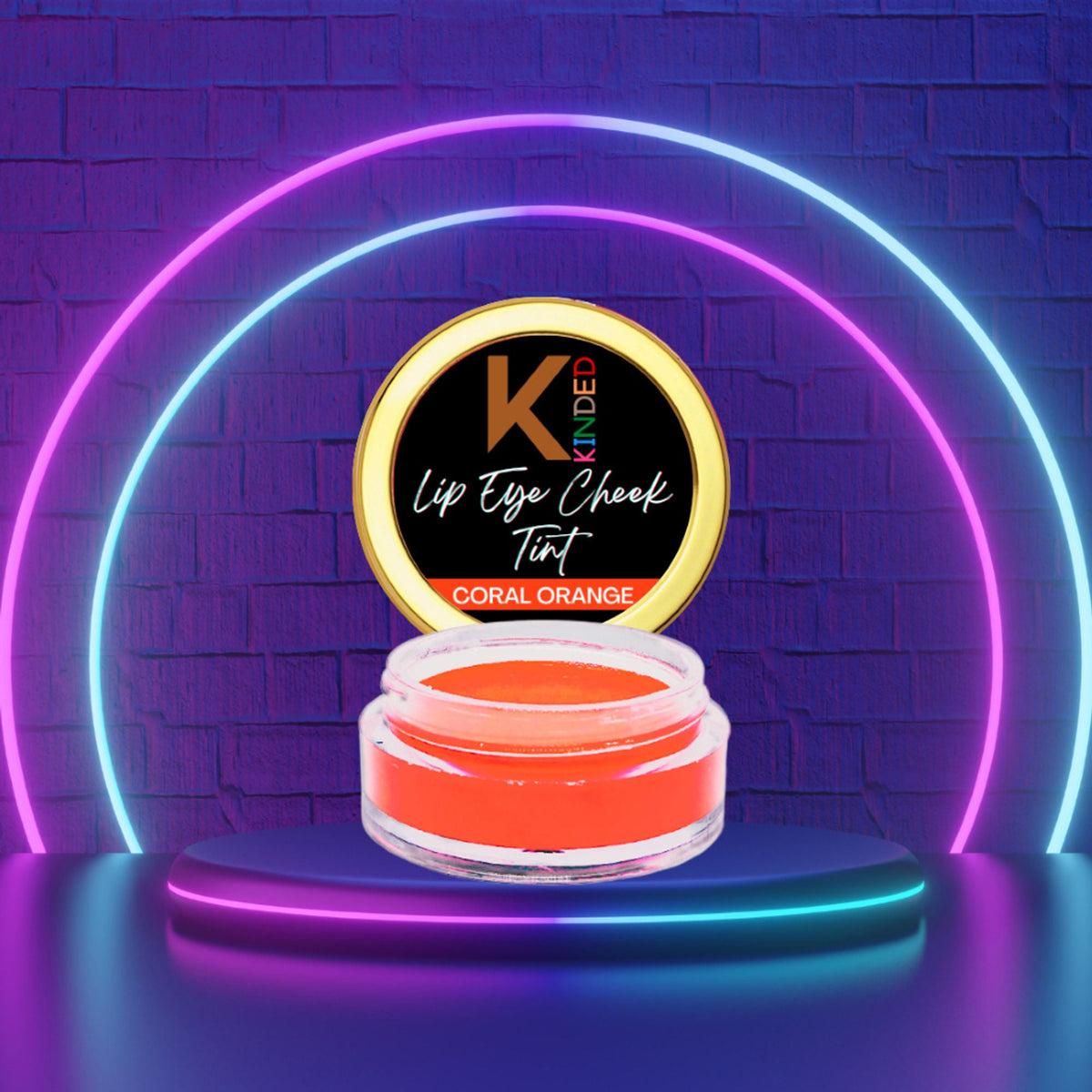 KINDED Lip, Eye and Cheek Tint - Coral Orange