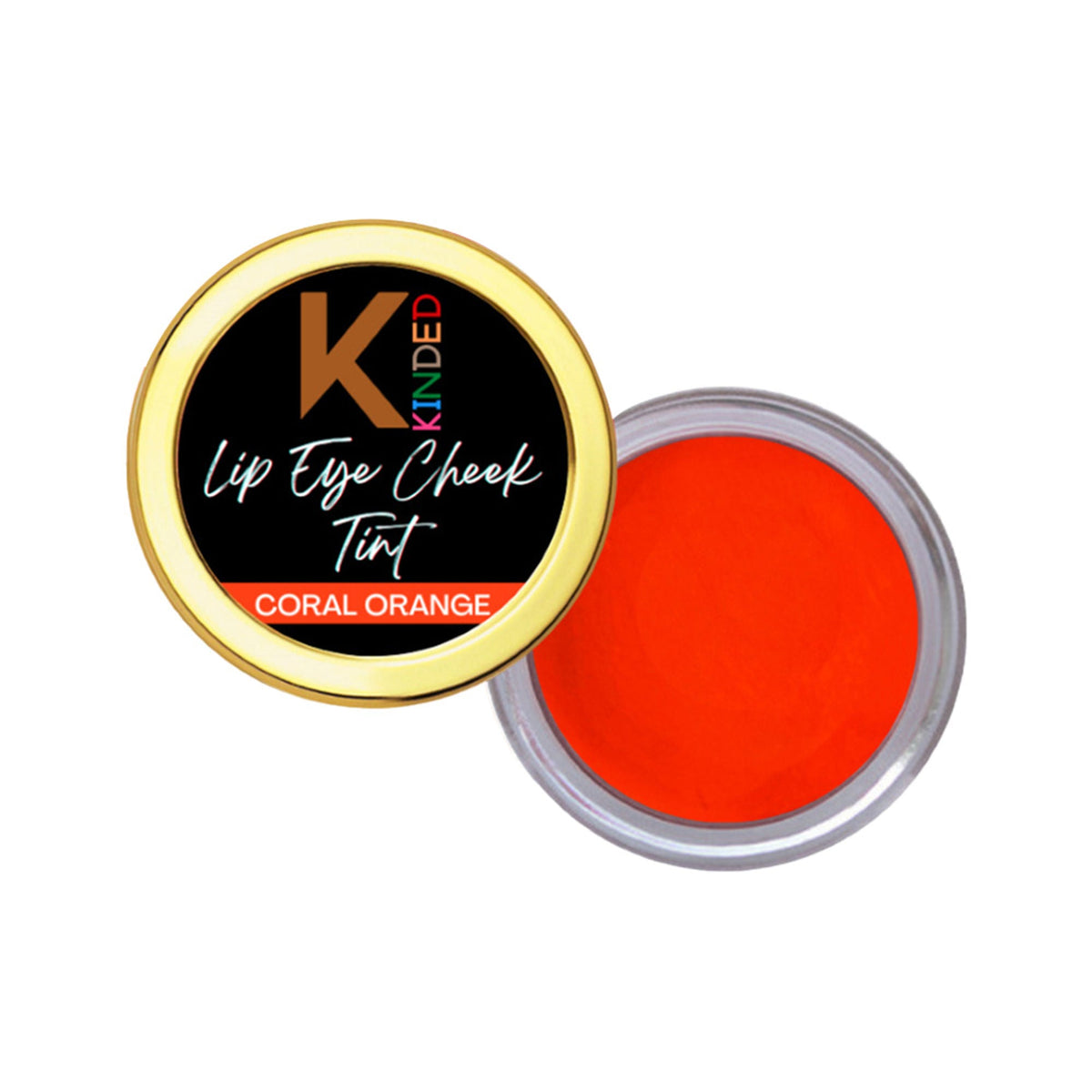 KINDED Lip, Eye and Cheek Tint - Coral Orange