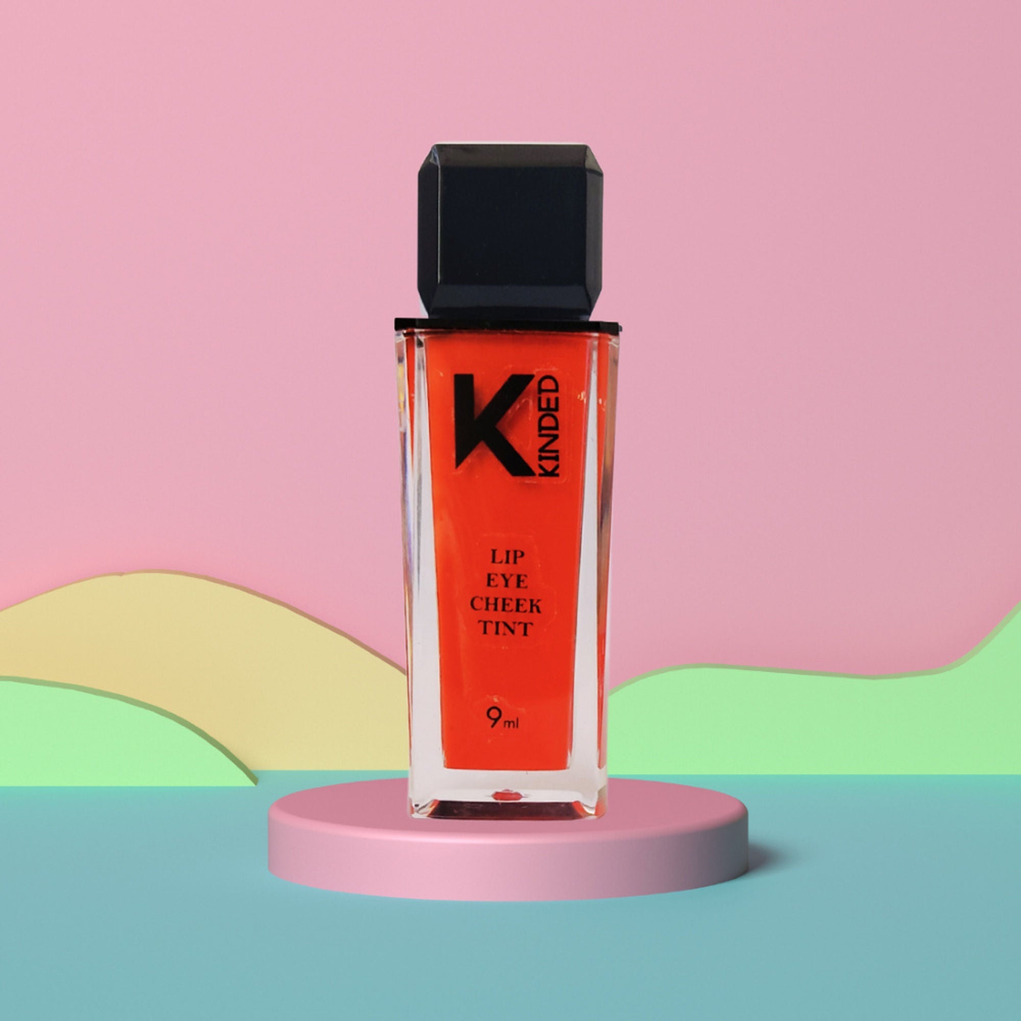 KINDED Lip, Eye & Cheek Tint with Vitamin-E Enriched - 08 Sangria Orange