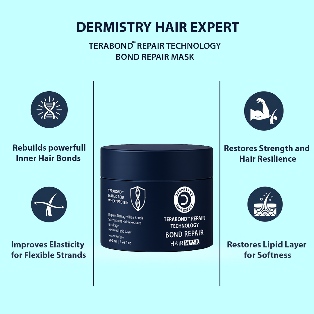 Dermistry Bond Repair Hair Mask & Serum with TeraBond Maleic Acid & Protein