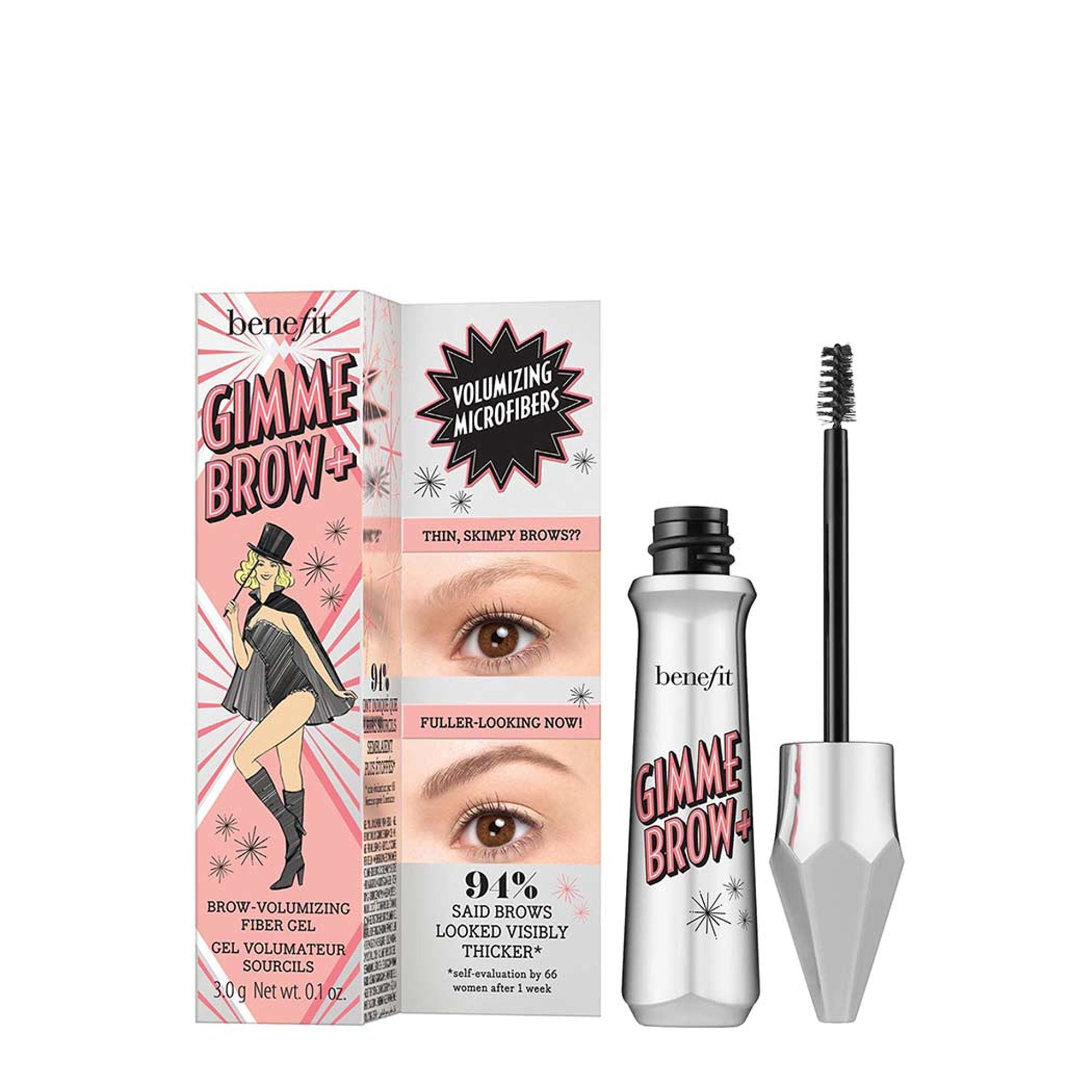 Benefit Cosmetics Gimme Brow+ Brow-Volumizing Fiber Gel - 3.5 Warm Auburn Brown