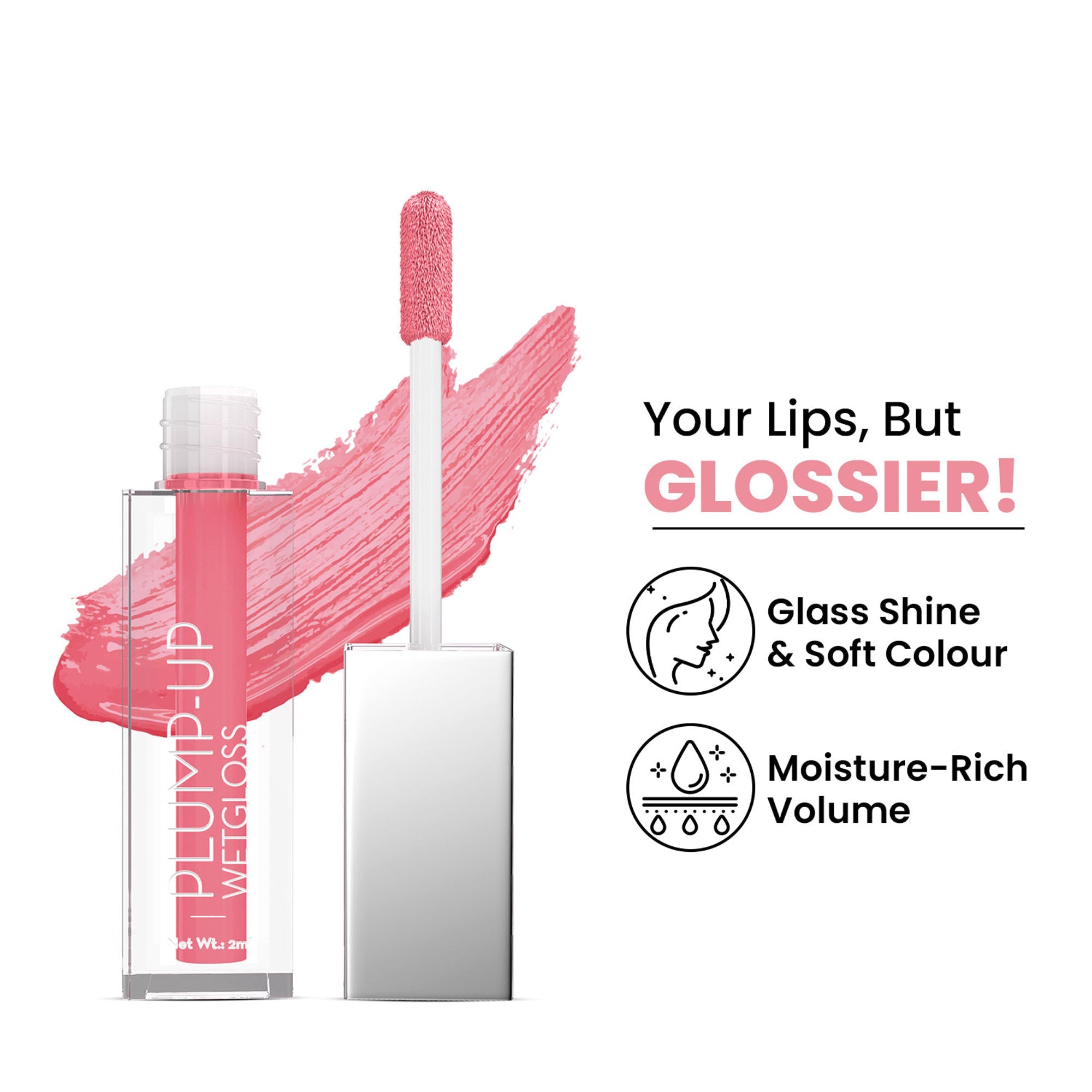 Swiss Beauty Plump Up Wet Lip Gloss For Glossy And Fuller Lips - 6 Spicy Cinnamon