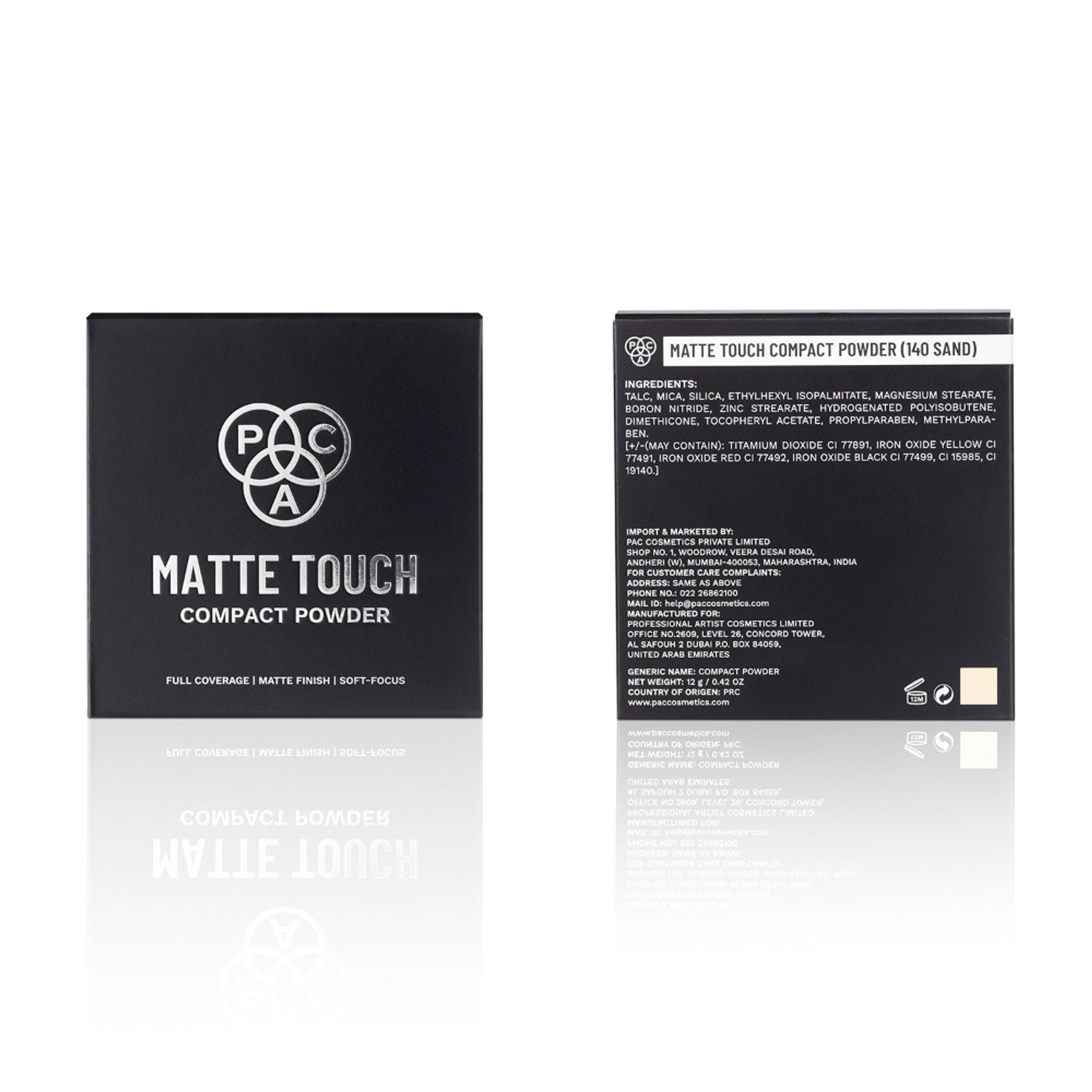 PAC Studio Matte Touch Compact Powder - 140 Sand